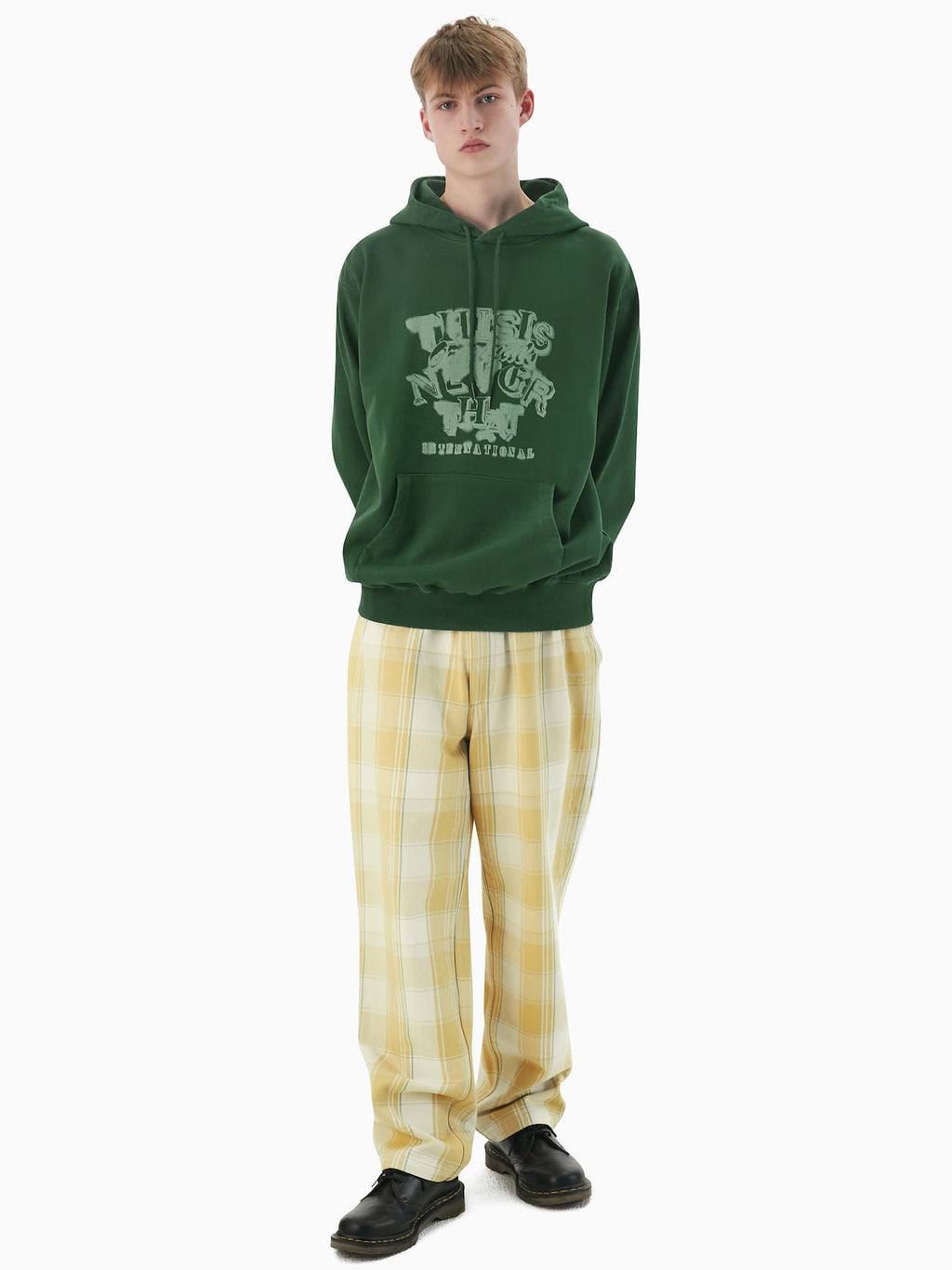 thisisneverthat - Big Plaid Flannel Pant Blue (yellow) product image 6 | TRAB K-Fashion Australia