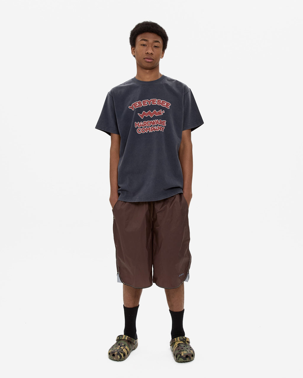 yeseyesee - Binding Sporting Shorts (Chocolate) product image 8 | TRAB K-Fashion Australia