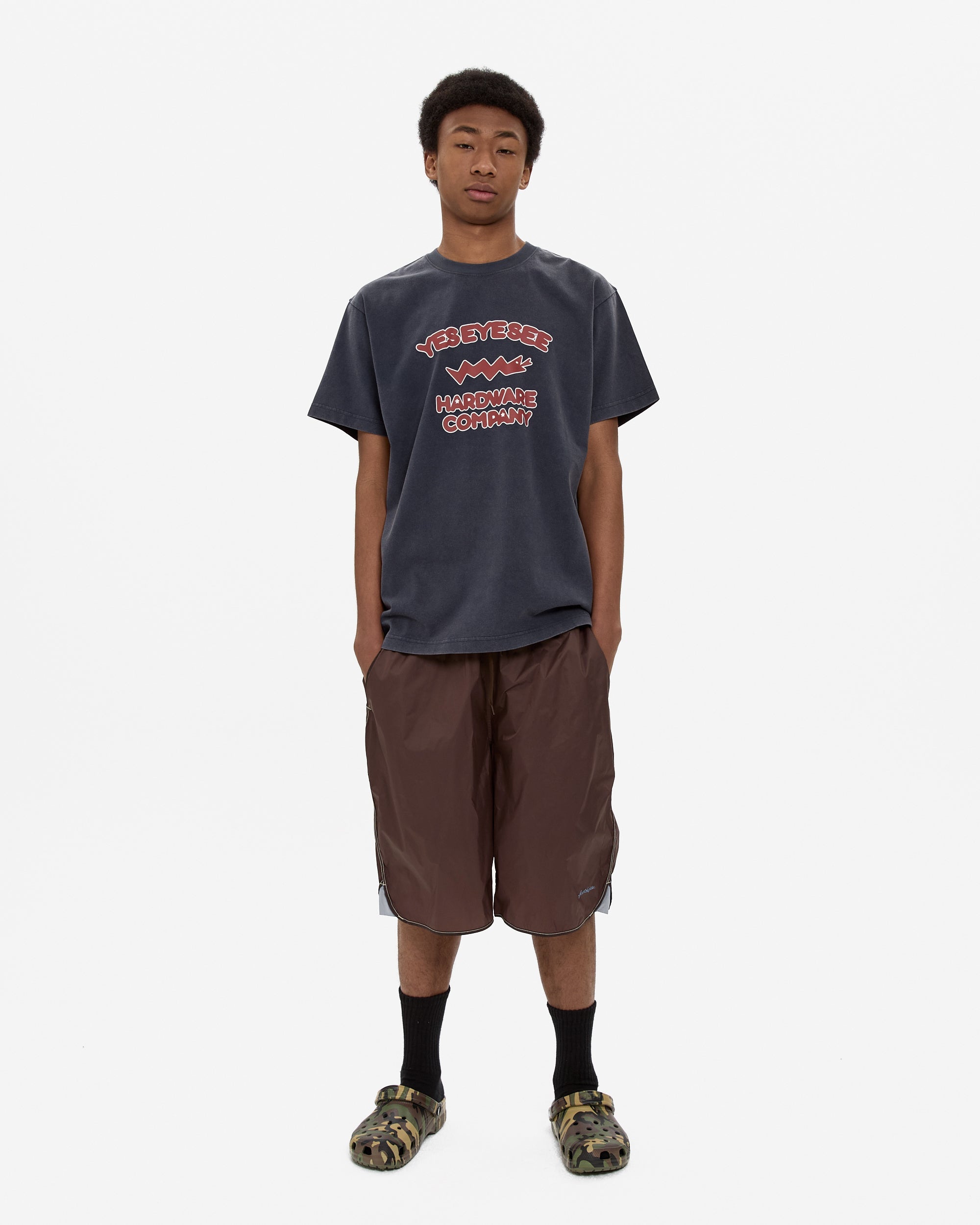 yeseyesee - Binding Sporting Shorts (Chocolate) product image 8 | TRAB K-Fashion Australia