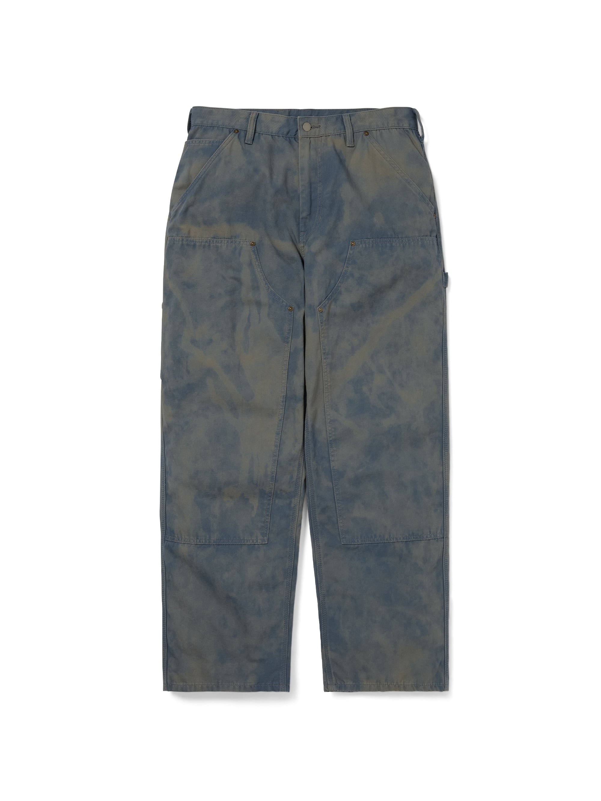 thisisneverthat - Bleached Double Knee Pant (Blue) product image 1 | TRAB K-Fashion Australia