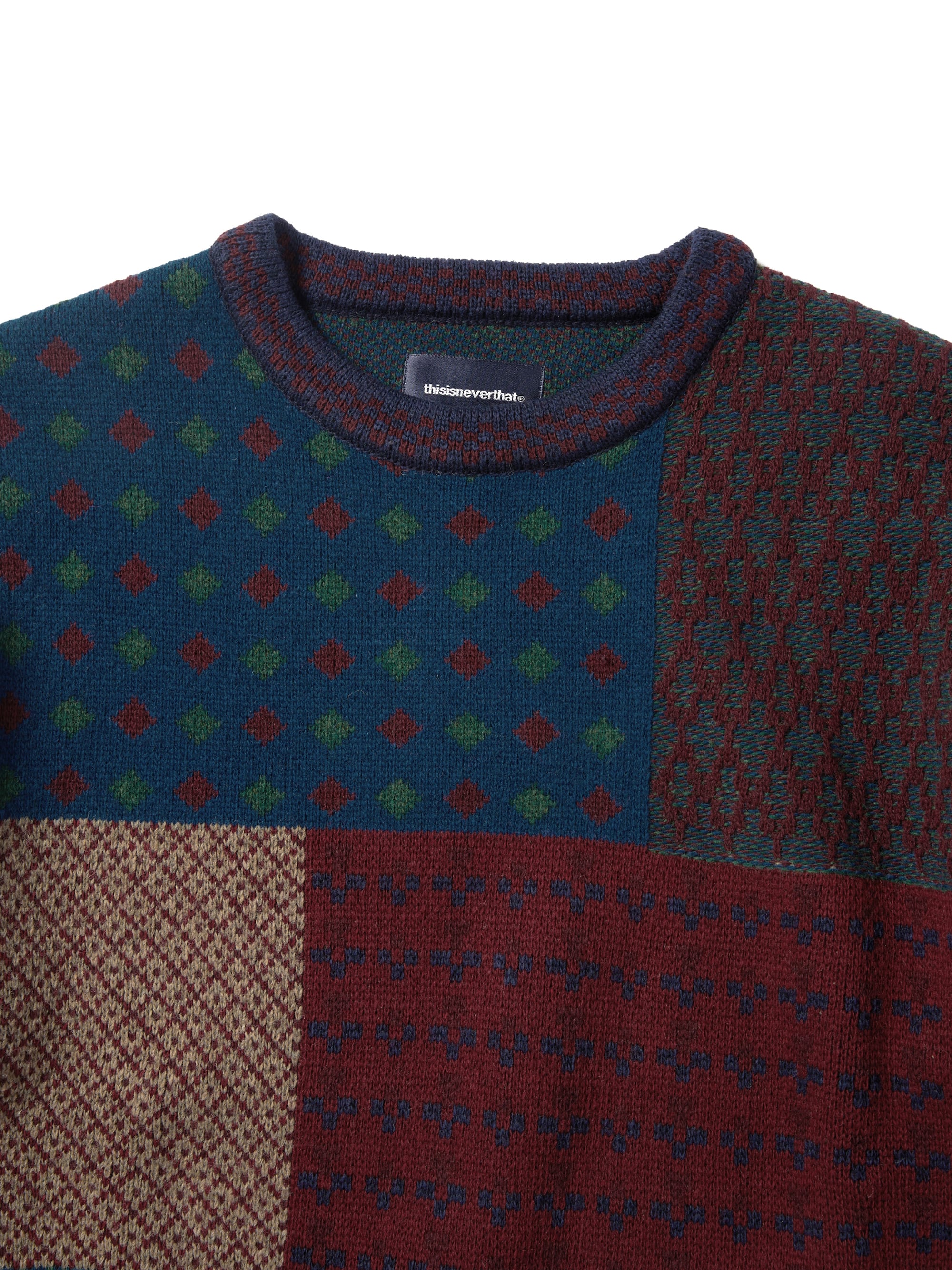 thisisneverthat - Block Knit L/S Top (Multi) product image 2 | TRAB K-Fashion Australia