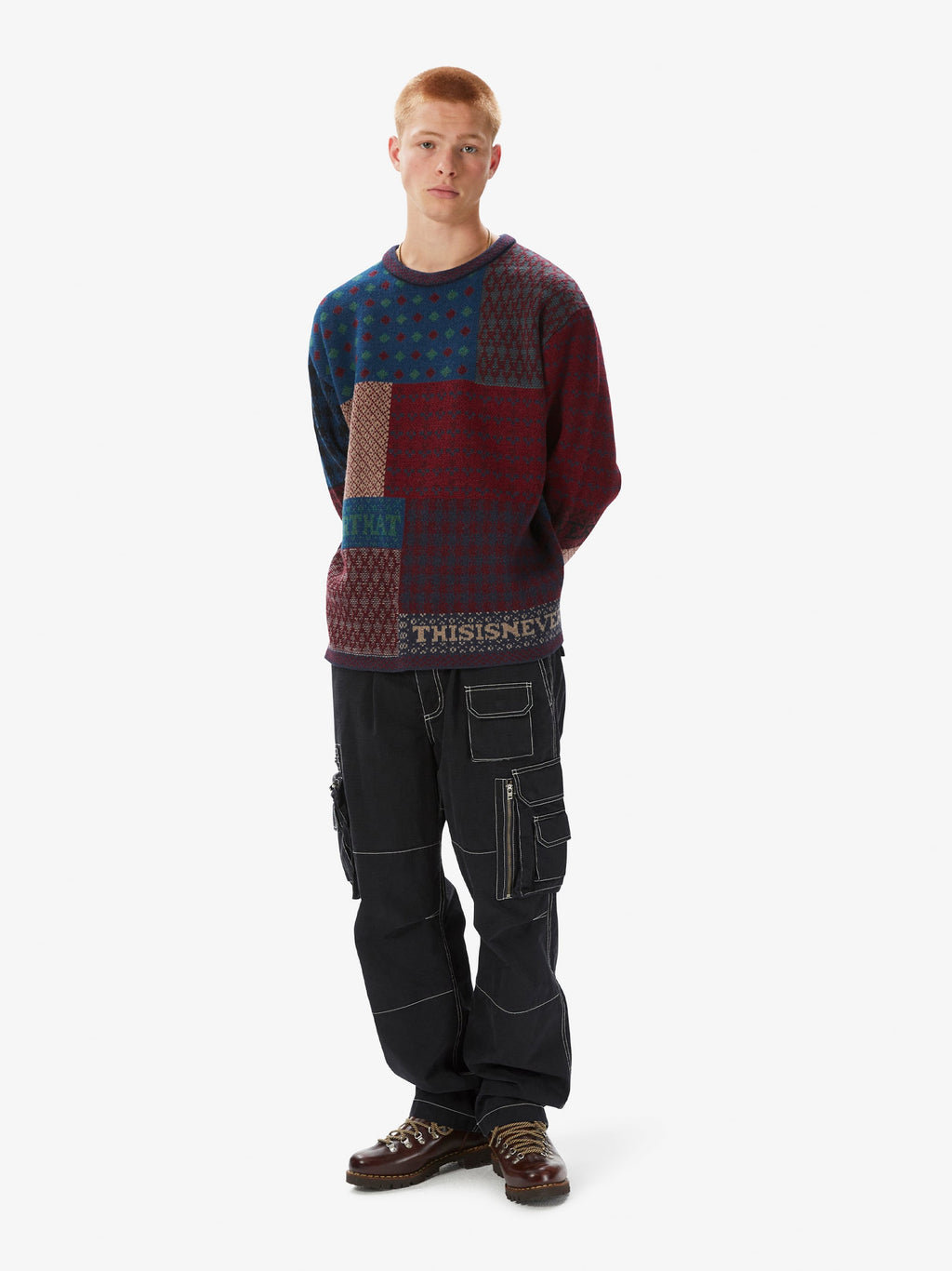 thisisneverthat - Block Knit L/S Top (Multi) product image 6 | TRAB K-Fashion Australia