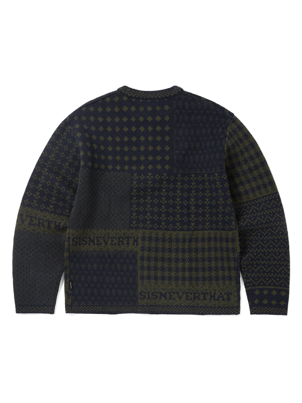 thisisneverthat - Block Knit L/S Top (Navy) product image 5 | TRAB K-Fashion Australia