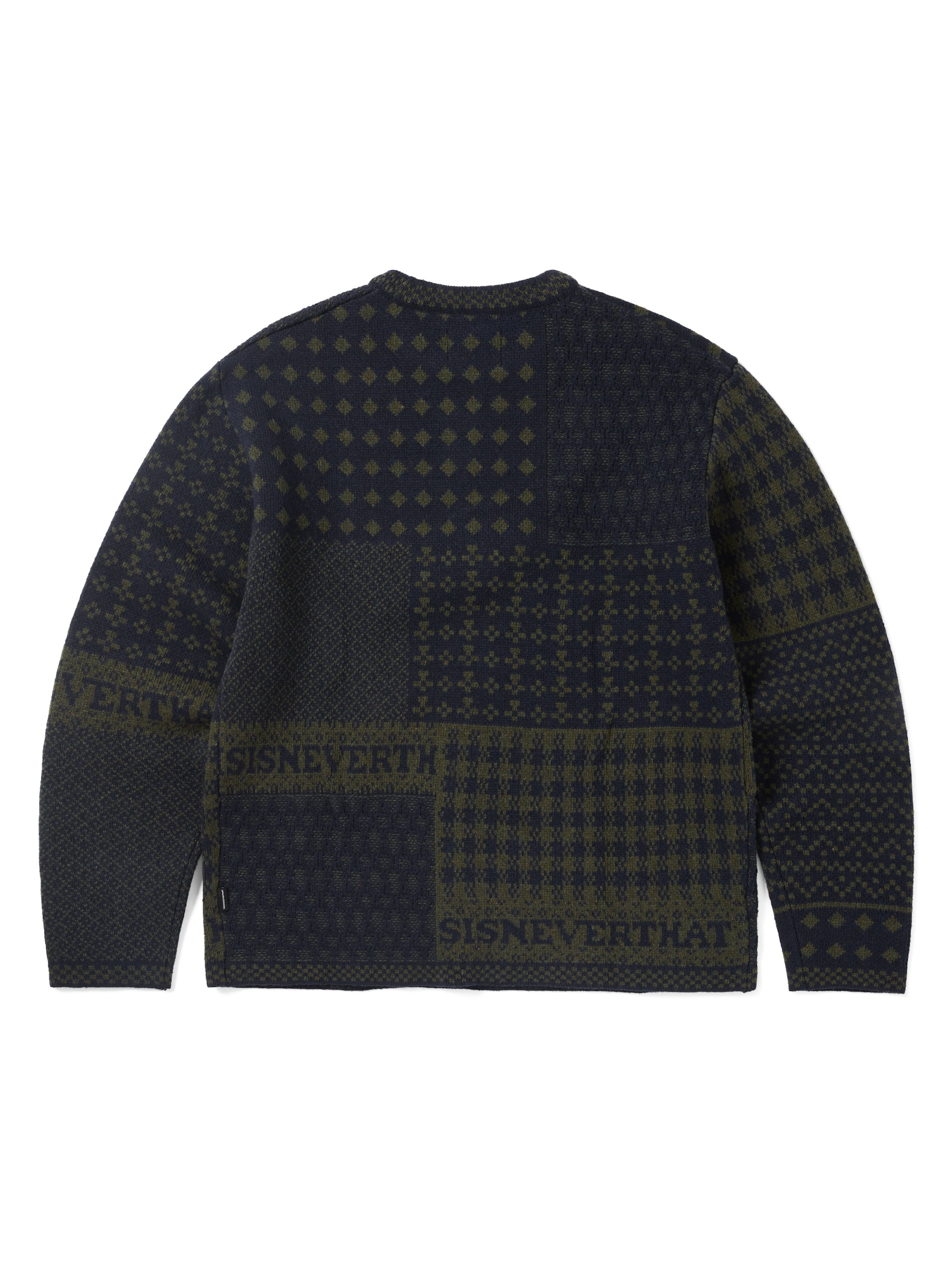 thisisneverthat - Block Knit L/S Top (Navy) product image 5 | TRAB K-Fashion Australia