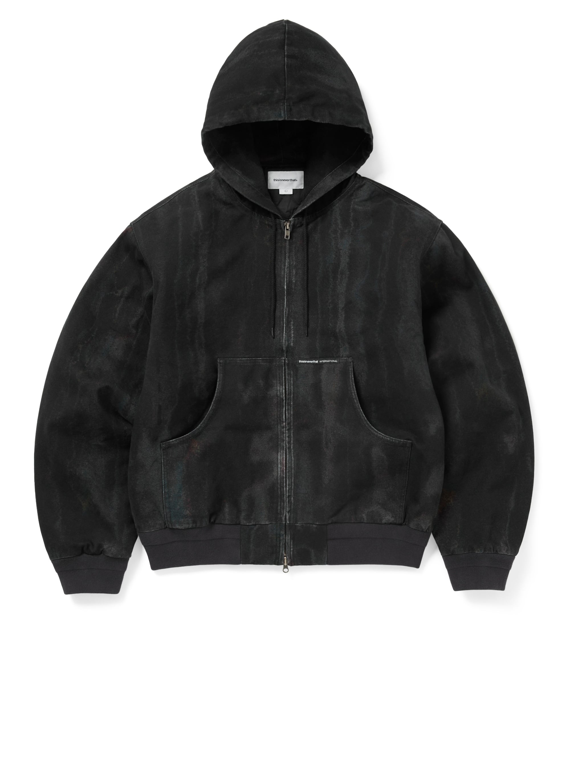 thisisneverthat - Blurred Hooded Jacket (black) product image 1 | TRAB K-Fashion Australia