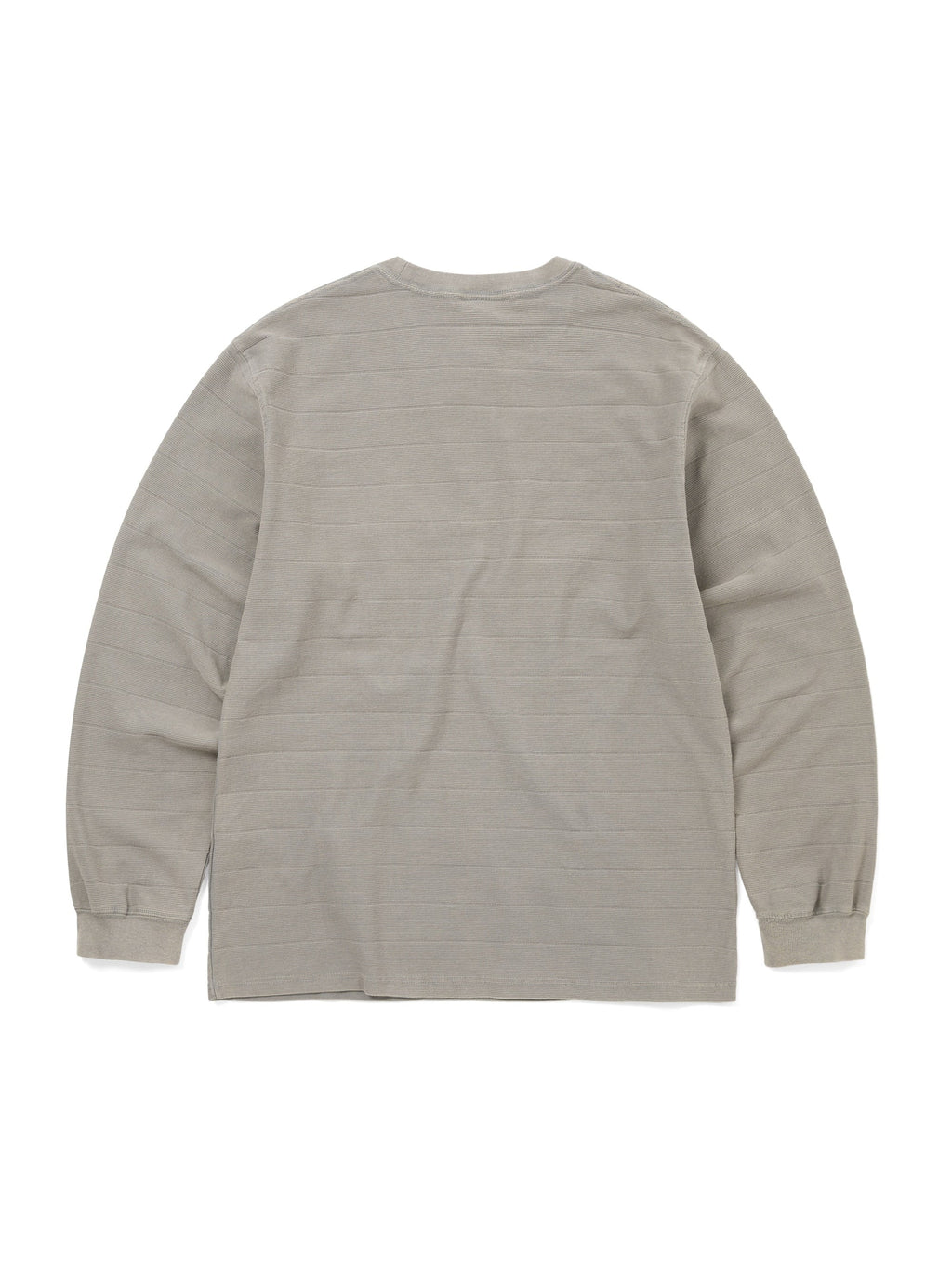 thisisneverthat - Border Jacquard L/S Tee (Graphite) product image 3 | TRAB K-Fashion Australia