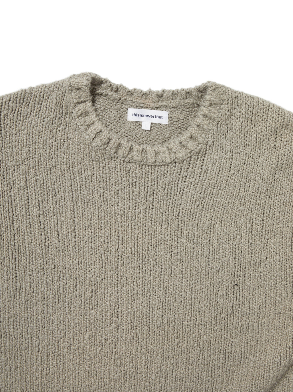 thisisneverthat - Boucle Sweater (Grey) product image 2 | TRAB K-Fashion Australia