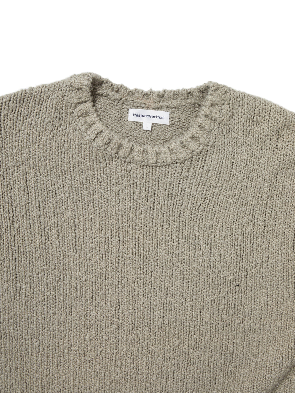thisisneverthat - Boucle Sweater (Grey) product image 2 | TRAB K-Fashion Australia