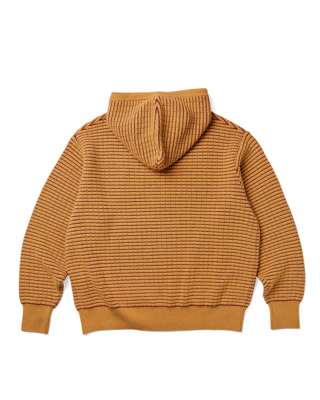 yeseyesee - Brick Pattern Knit Zip Hoodie (Yellow) product image 2 | TRAB K-Fashion Australia