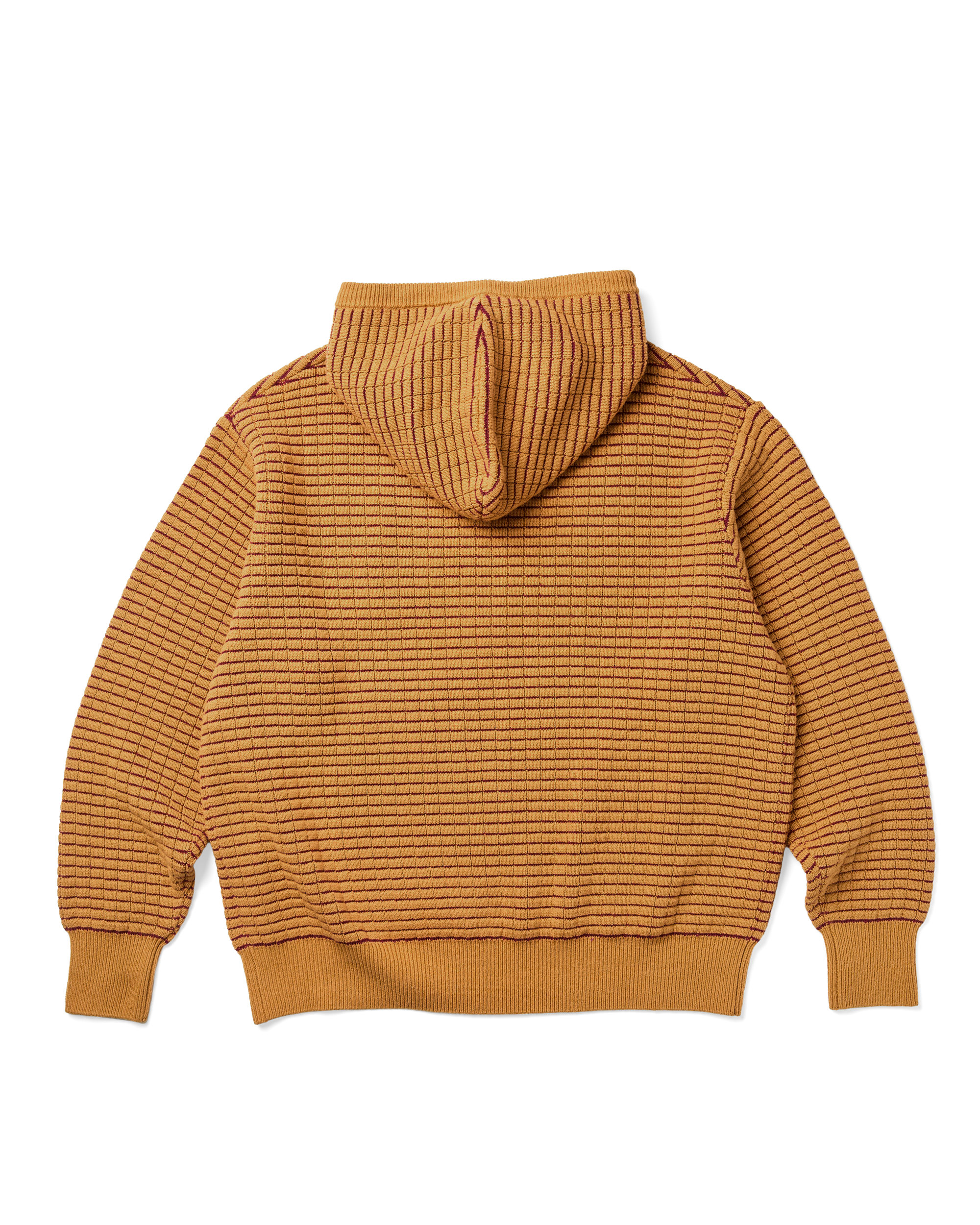 yeseyesee - Brick Pattern Knit Zip Hoodie (Yellow) product image 2 | TRAB K-Fashion Australia