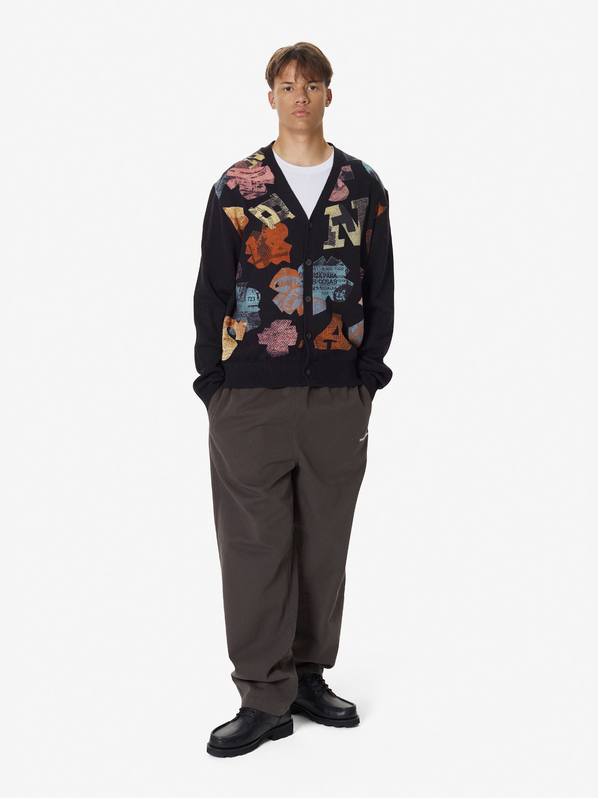 thisisneverthat - Broken Logo Cardigan (Black) product image 5 | TRAB K-Fashion Australia