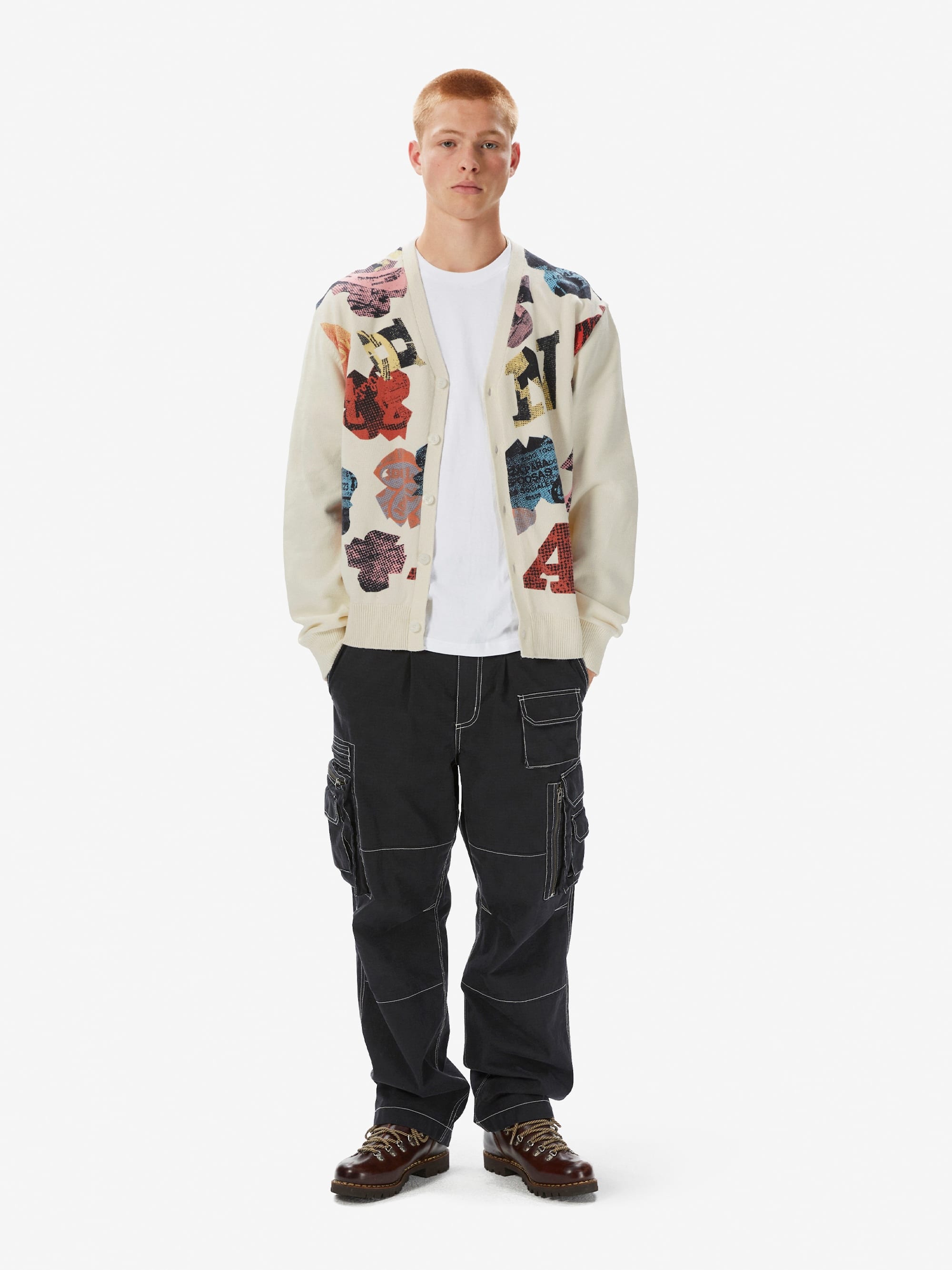 thisisneverthat - Broken Logo Cardigan (Ivory) product image 5 | TRAB K-Fashion Australia