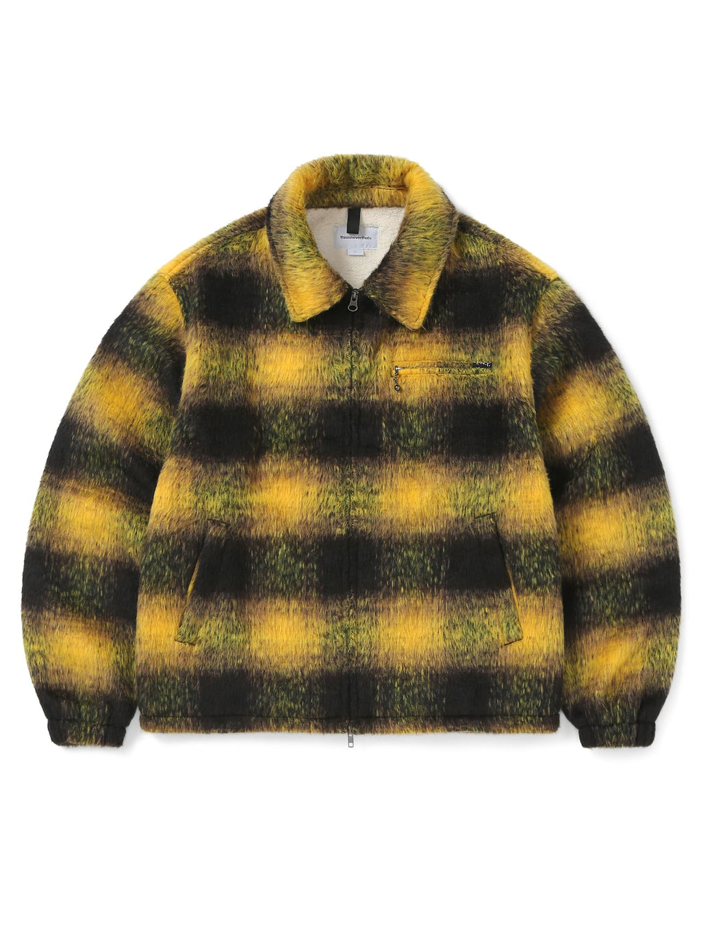 thisisneverthat - Brushed Check Jacket (yellow) product image 1 | TRAB K-Fashion Australia