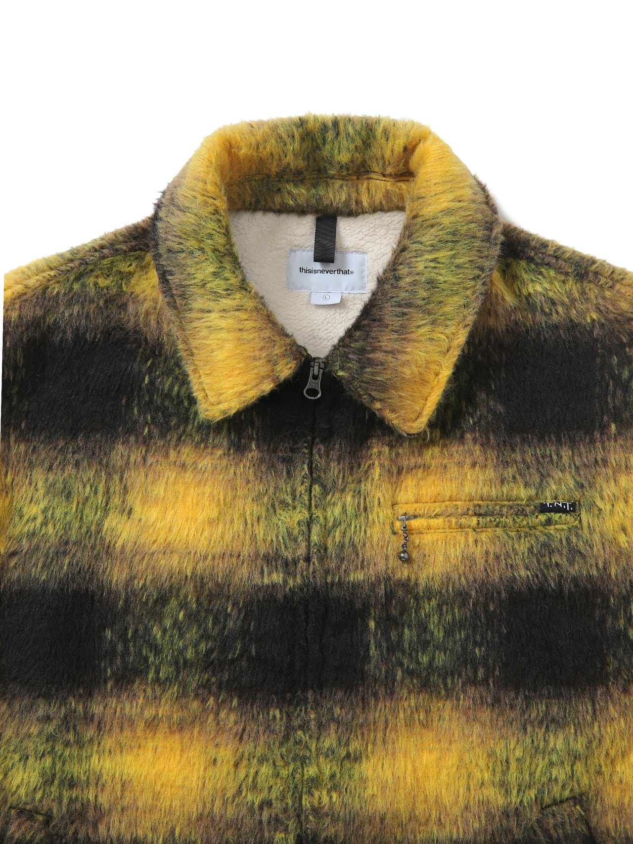 thisisneverthat - Brushed Check Jacket (yellow) product image 2 | TRAB K-Fashion Australia