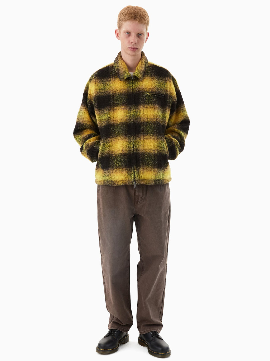 thisisneverthat - Brushed Check Jacket (yellow) product image 7 | TRAB K-Fashion Australia
