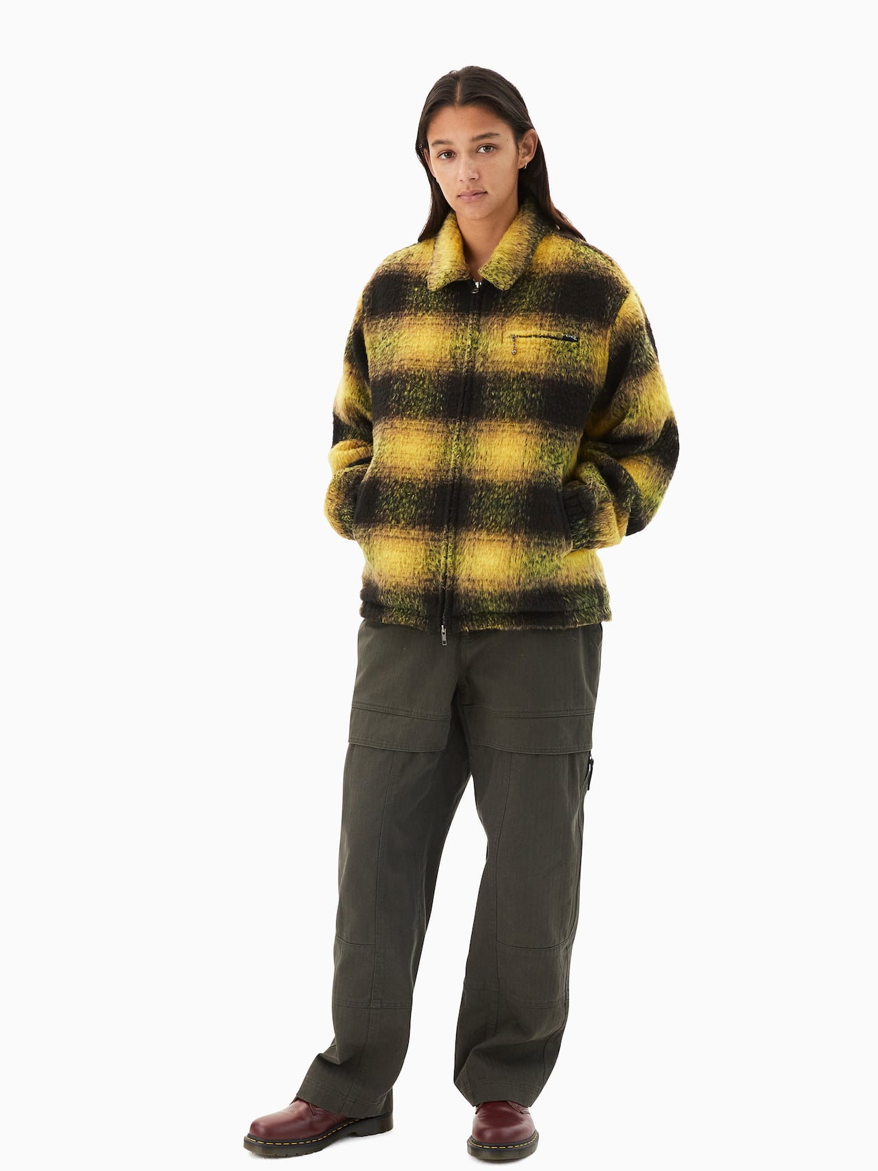 thisisneverthat - Brushed Check Jacket (yellow) product image 8 | TRAB K-Fashion Australia