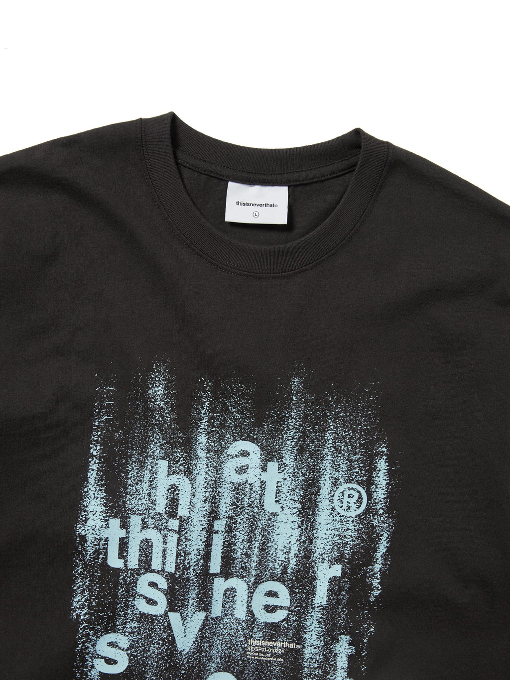thisisneverthat - Brushed Paint Tee (Black) product image 2 | TRAB K-Fashion Australia