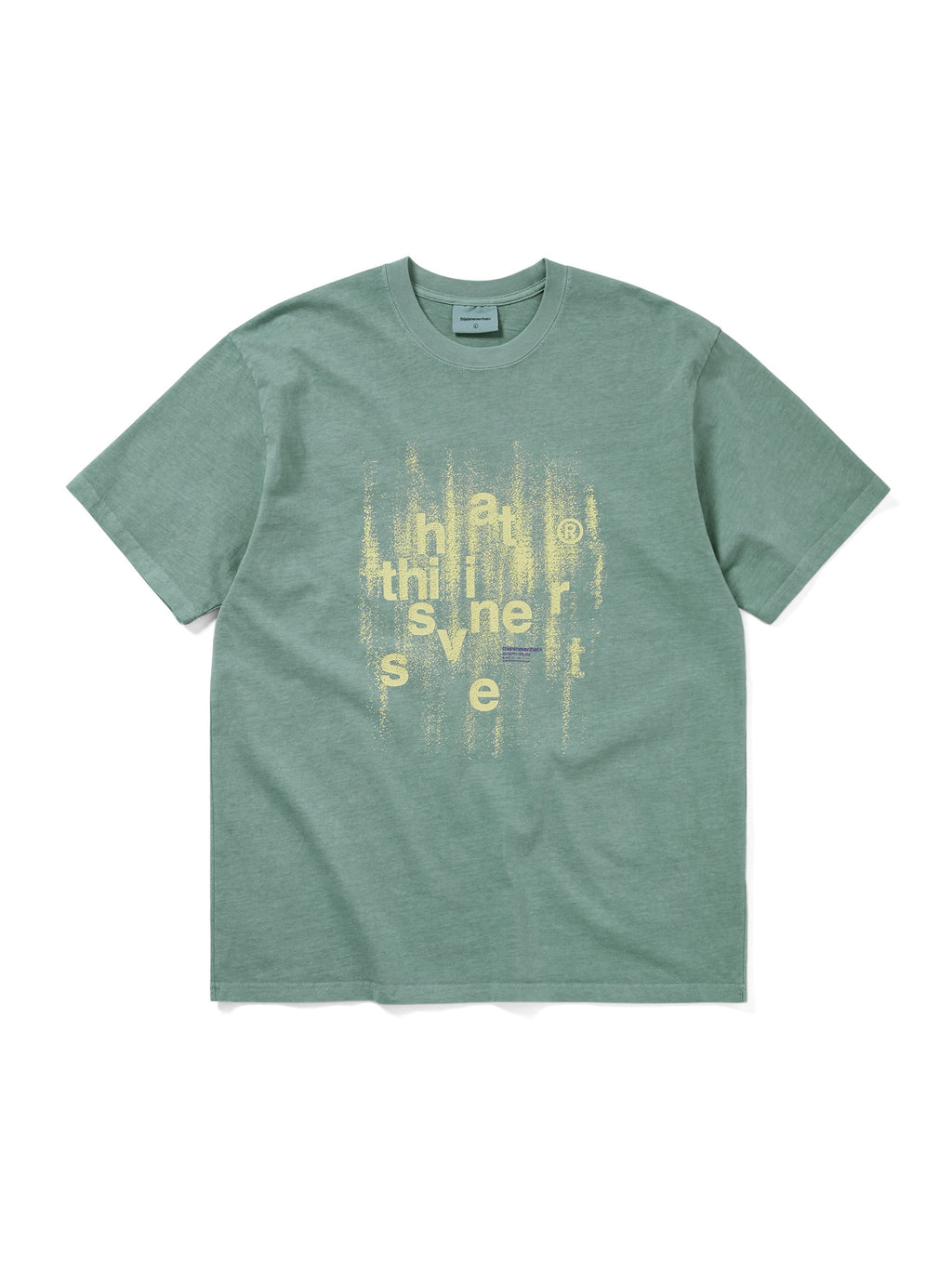 thisisneverthat - Brushed Paint Tee (Emerald) product image 1 | TRAB K-Fashion Australia