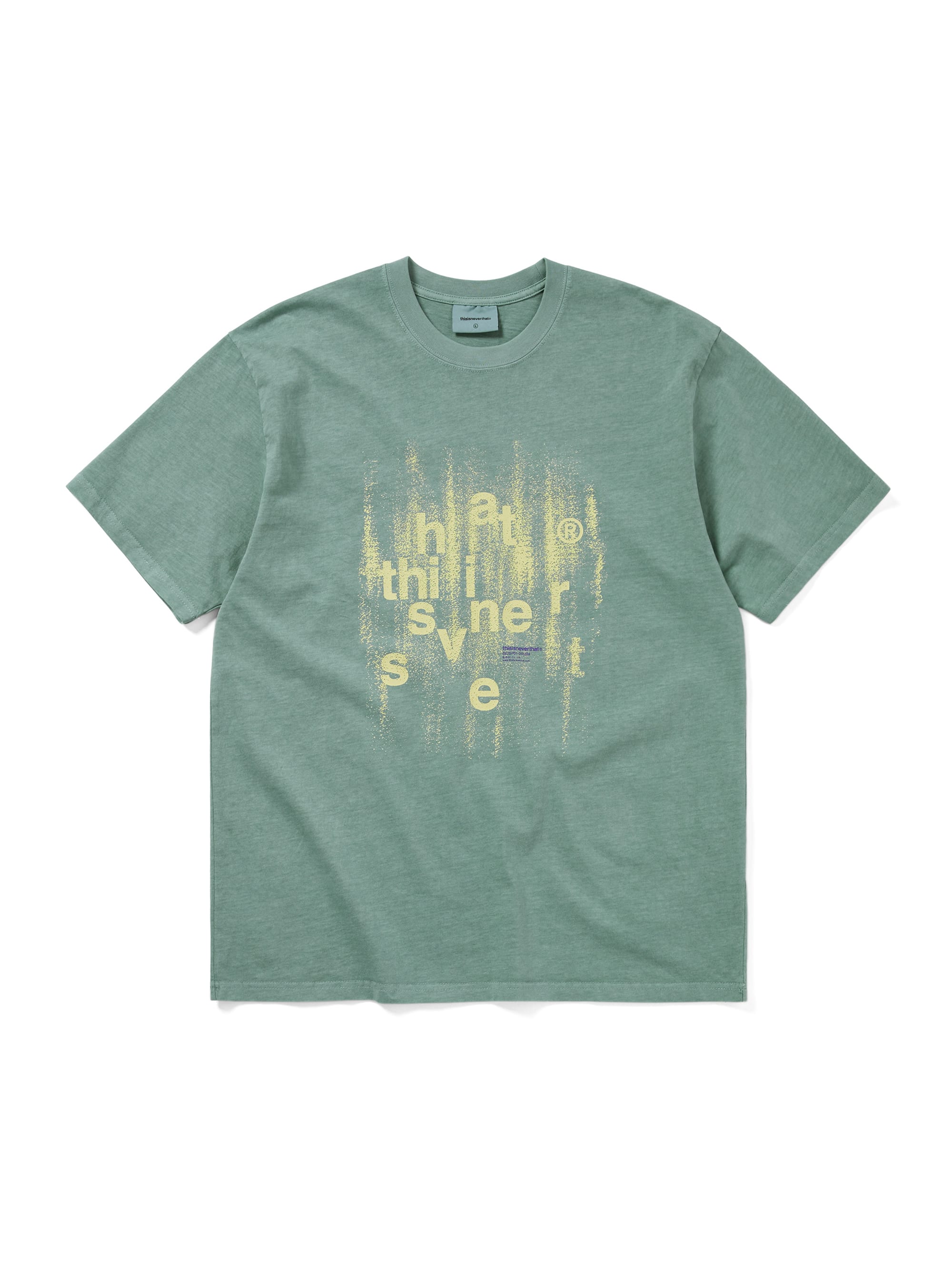 thisisneverthat - Brushed Paint Tee (Emerald) product image 1 | TRAB K-Fashion Australia