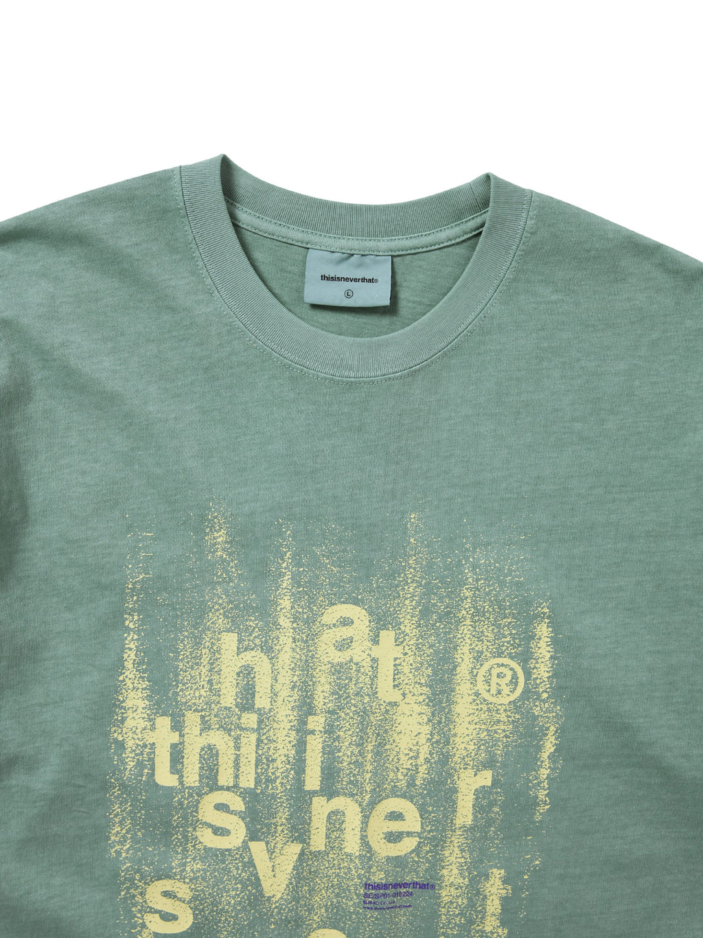 thisisneverthat - Brushed Paint Tee (Emerald) product image 2 | TRAB K-Fashion Australia