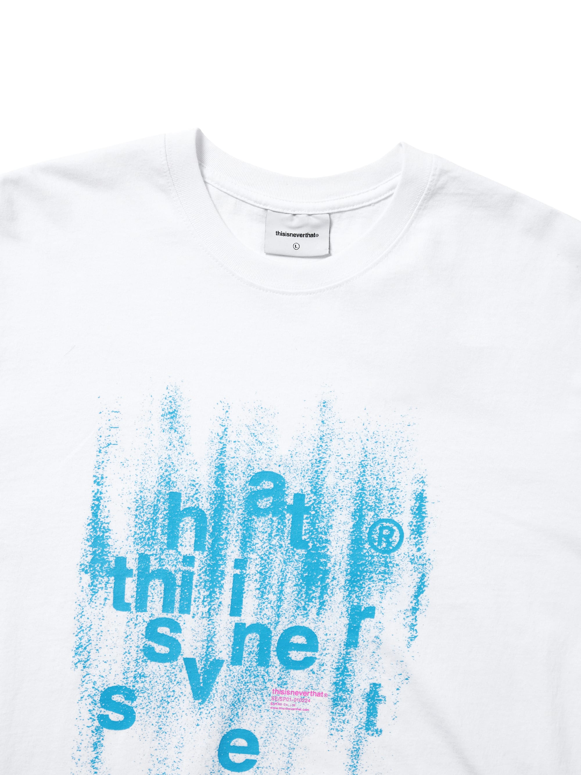 thisisneverthat - Brushed Paint Tee (White) product image 2 | TRAB K-Fashion Australia