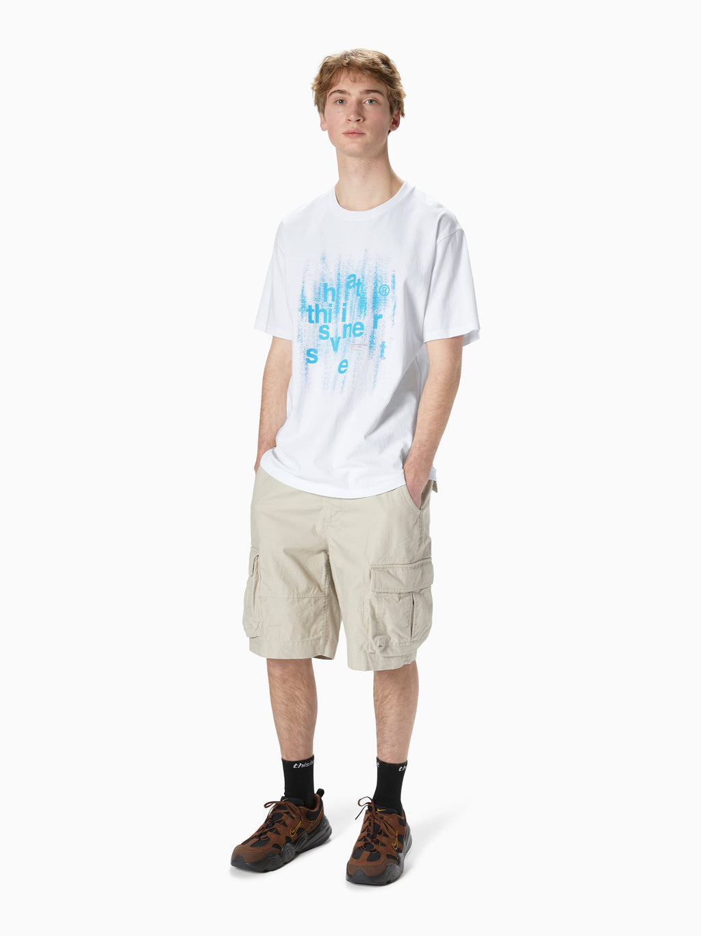 thisisneverthat - Brushed Paint Tee (White) product image 4 | TRAB K-Fashion Australia