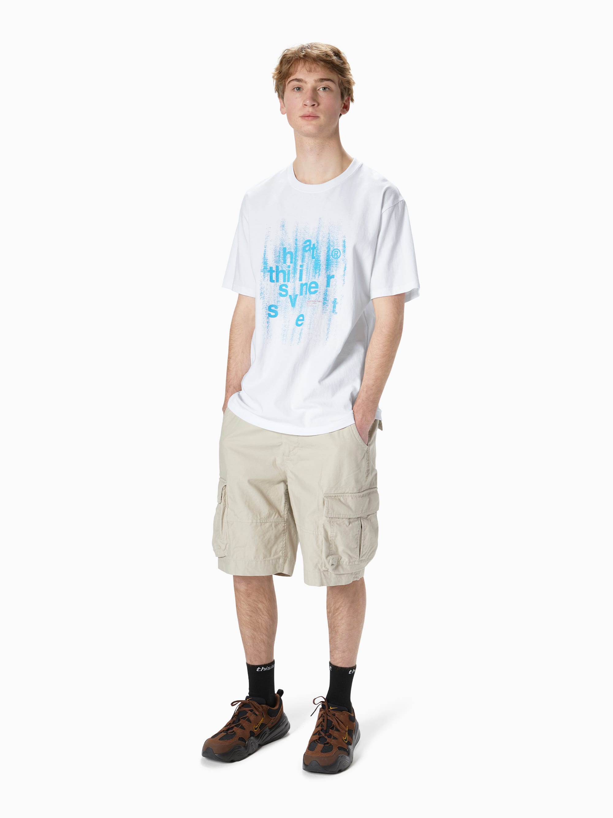 thisisneverthat - Brushed Paint Tee (White) product image 4 | TRAB K-Fashion Australia