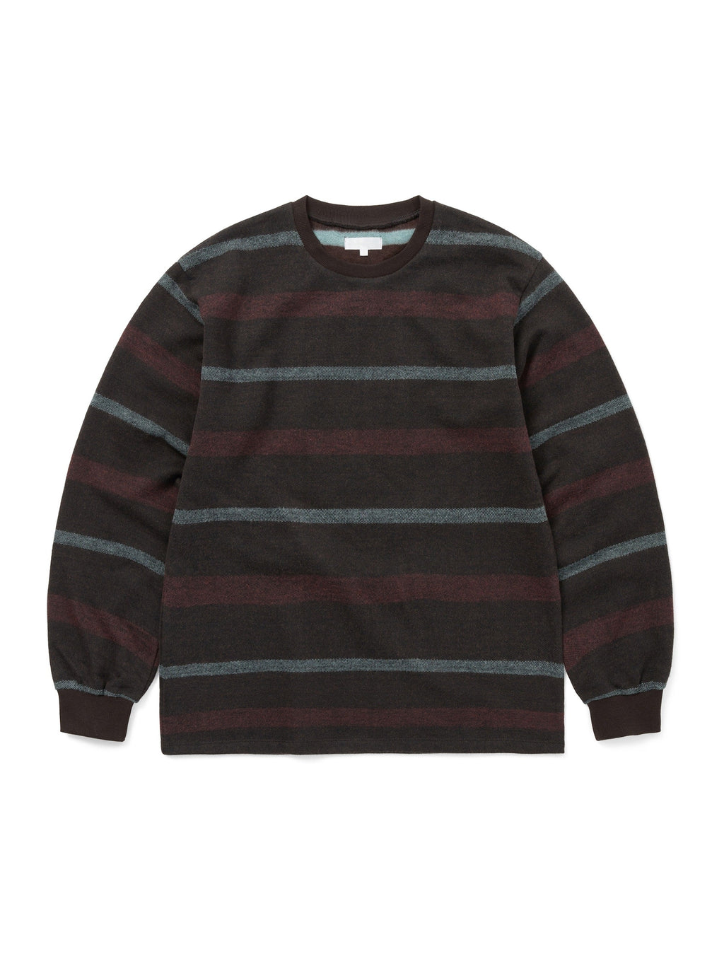 thisisneverthat - Brushed Striped L/S Tee (Brown) product image 1 | TRAB K-Fashion Australia