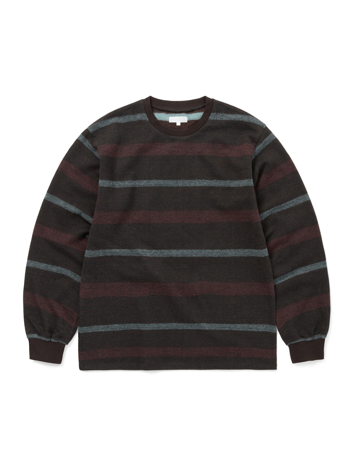 thisisneverthat - Brushed Striped L/S Tee (Brown) product image 1 | TRAB K-Fashion Australia
