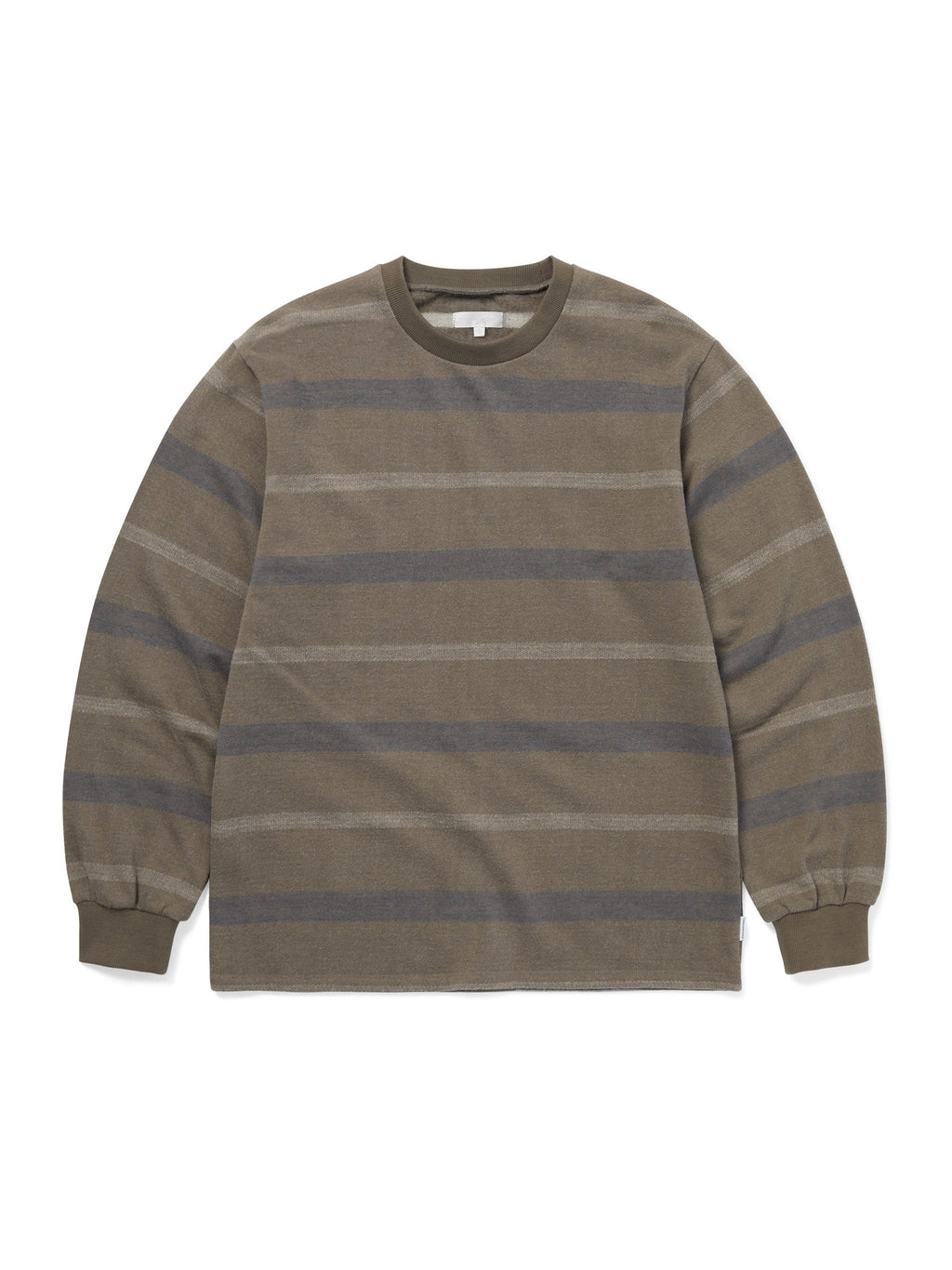 thisisneverthat - Brushed Striped L/S Tee (Olive) product image 1 | TRAB K-Fashion Australia