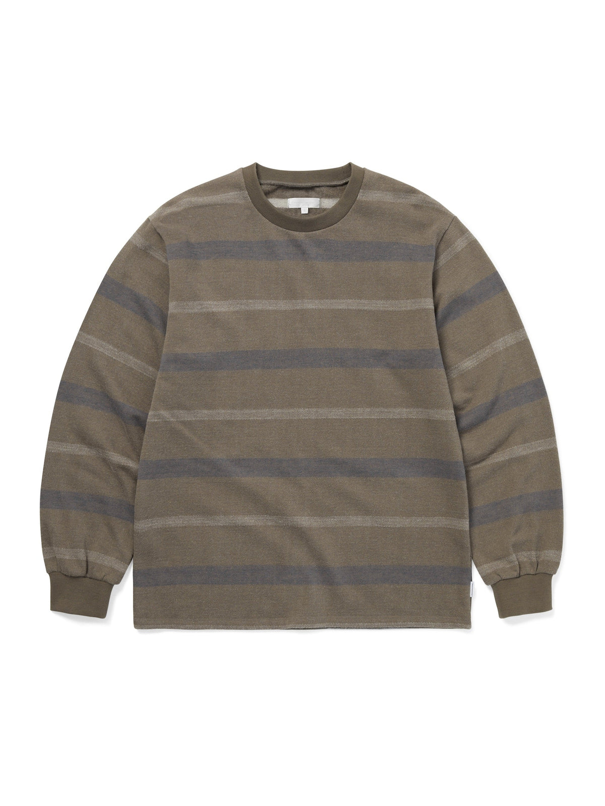 thisisneverthat - Brushed Striped L/S Tee (Olive) product image 1 | TRAB K-Fashion Australia