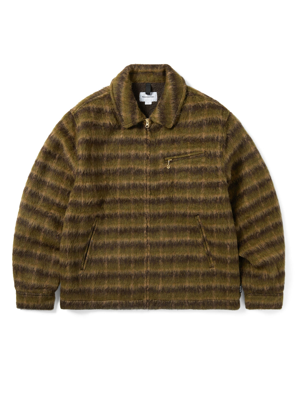 thisisneverthat - Brushed Wool Check Jacket (Dark Brown) product image 1 | TRAB K-Fashion Australia