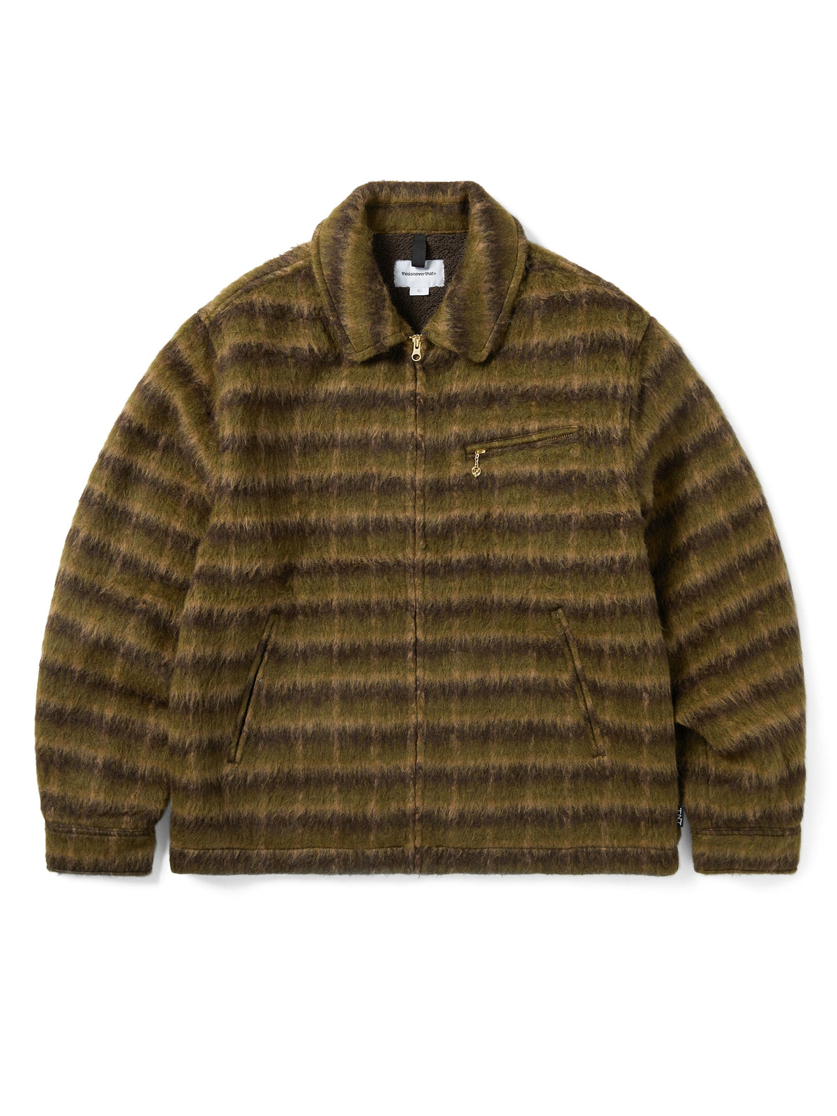 thisisneverthat - Brushed Wool Check Jacket (Dark Brown) product image 1 | TRAB K-Fashion Australia