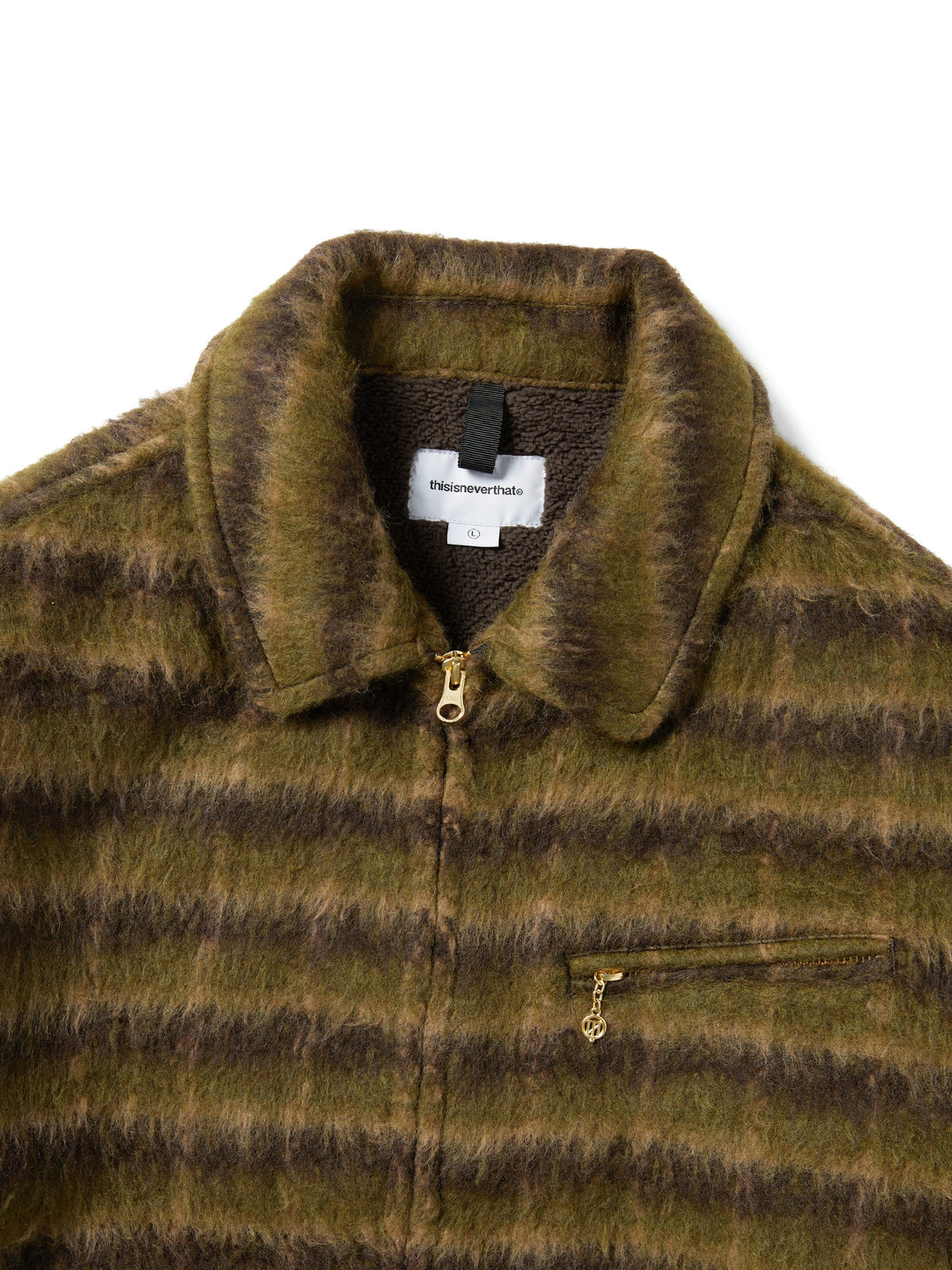 thisisneverthat - Brushed Wool Check Jacket (Dark Brown) product image 2 | TRAB K-Fashion Australia