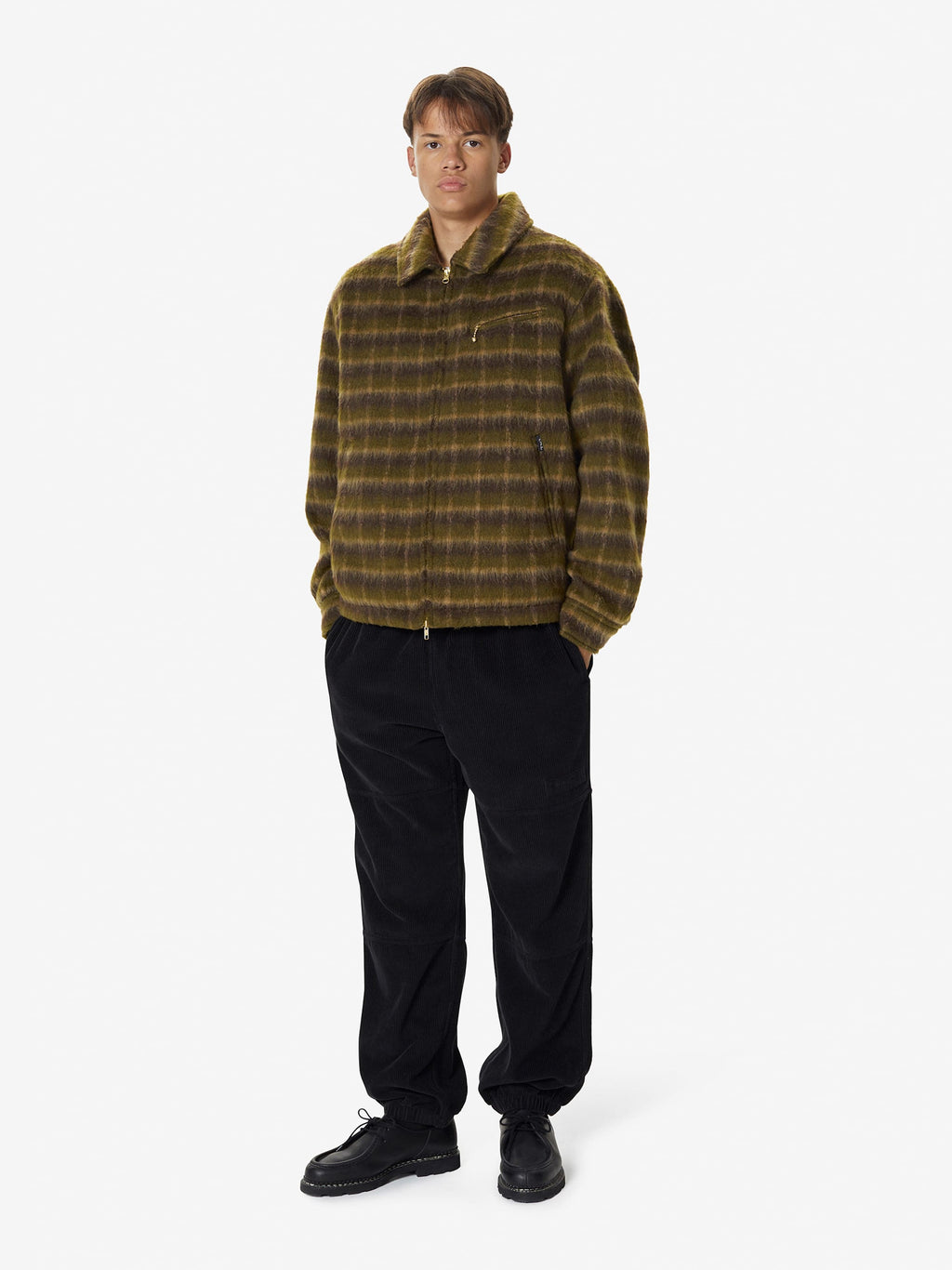 thisisneverthat - Brushed Wool Check Jacket (Dark Brown) product image 7 | TRAB K-Fashion Australia