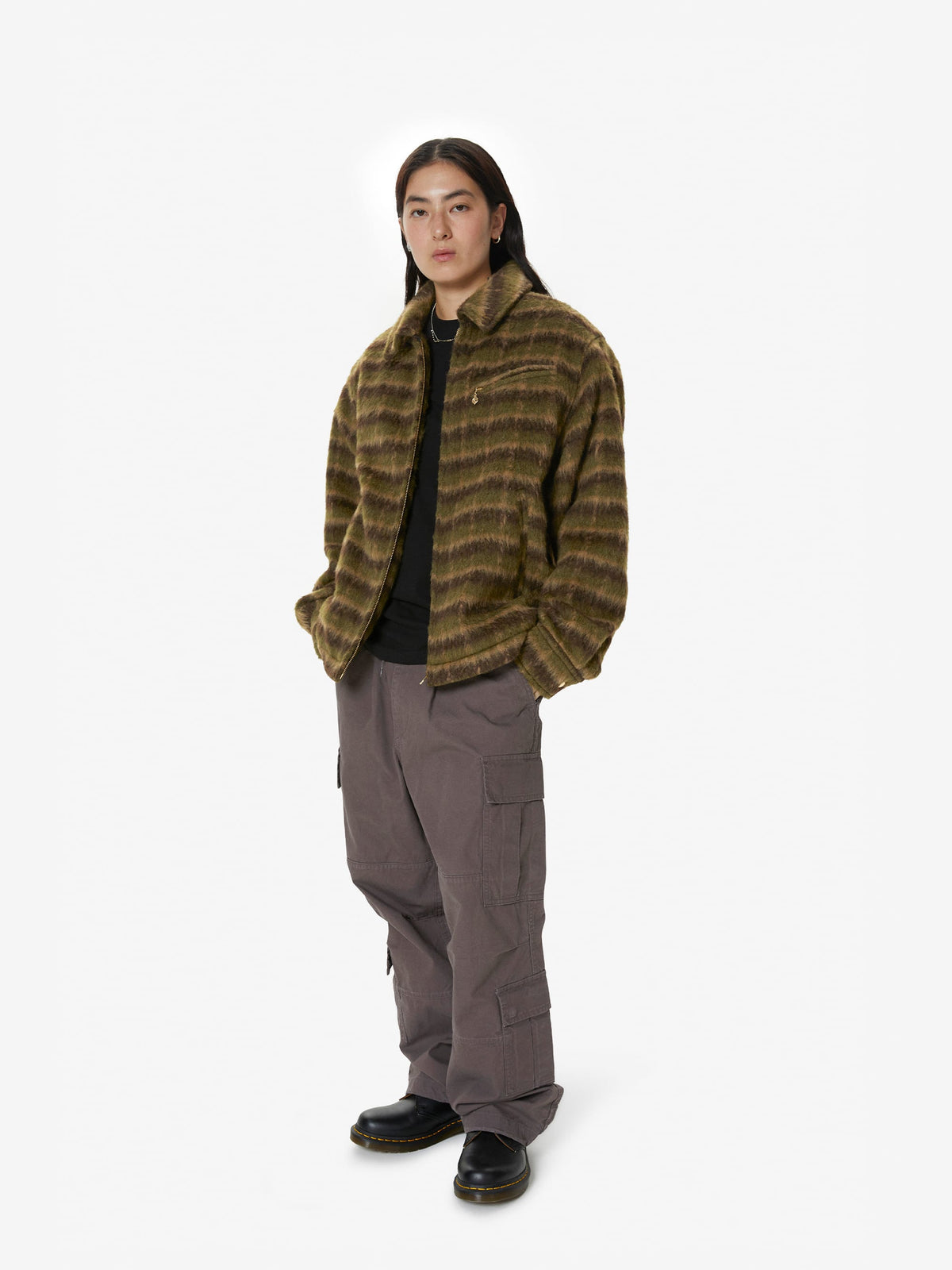 thisisneverthat - Brushed Wool Check Jacket (Dark Brown) product image 8 | TRAB K-Fashion Australia