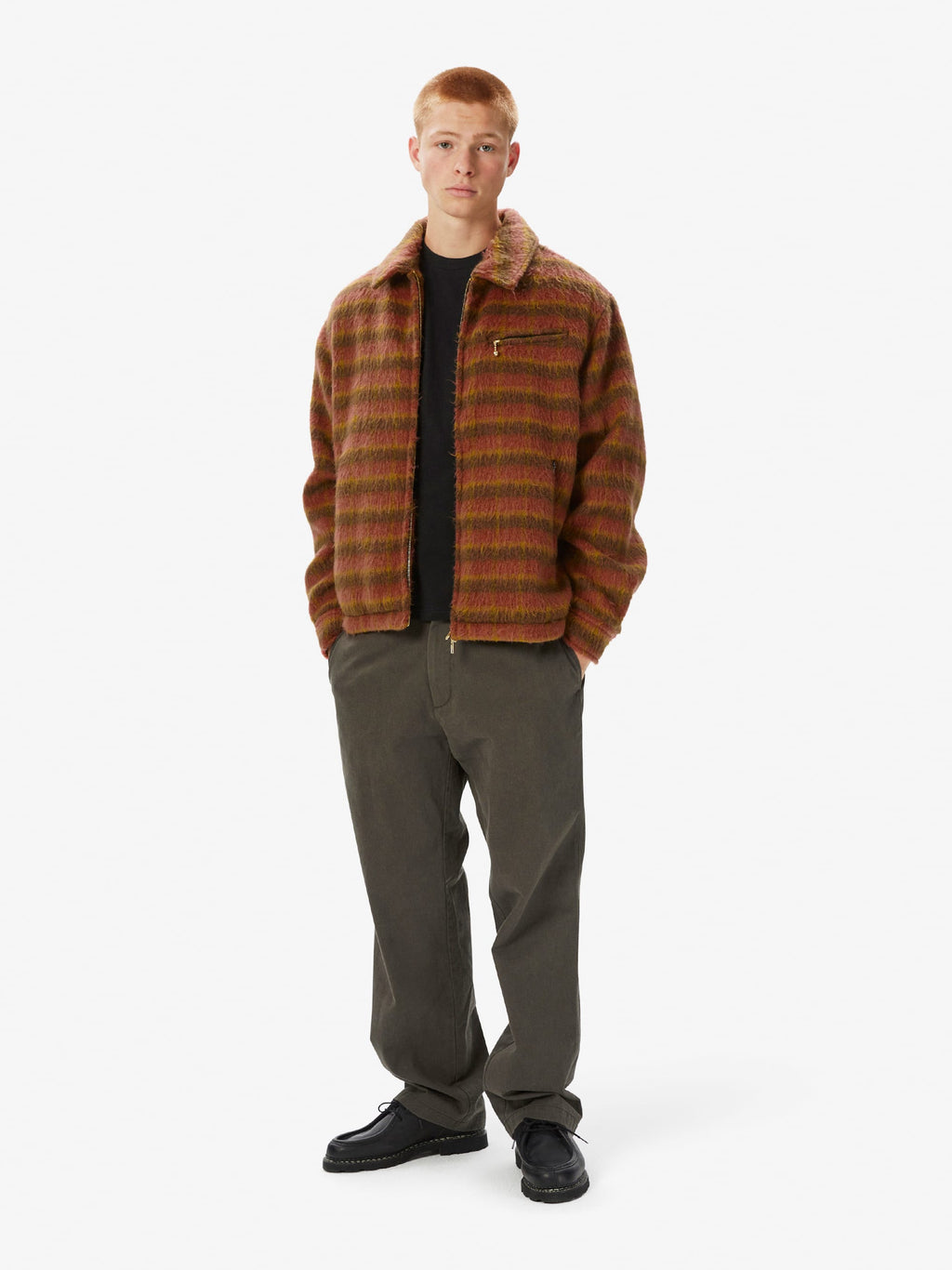 thisisneverthat - Brushed Wool Check Jacket (Dark Pink) product image 7 | TRAB K-Fashion Australia
