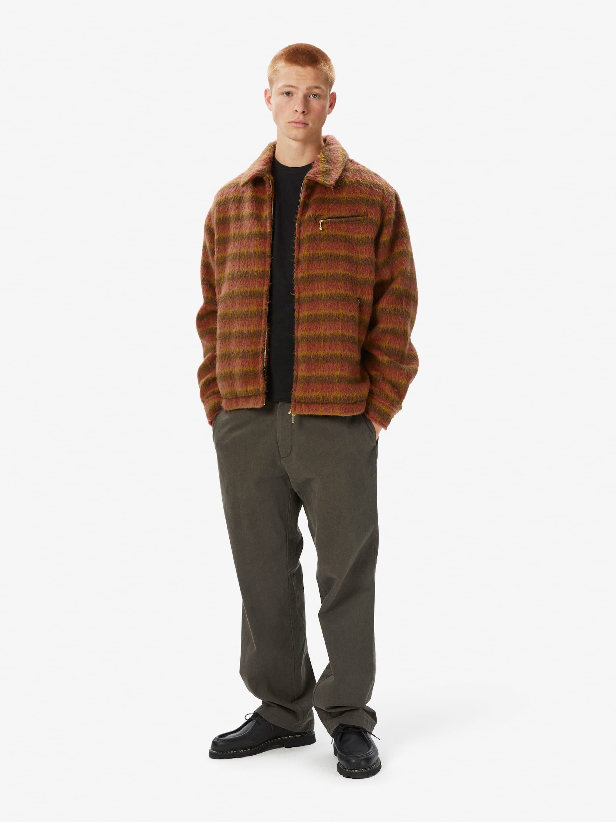 thisisneverthat - Brushed Wool Check Jacket (Dark Pink) product image 7 | TRAB K-Fashion Australia