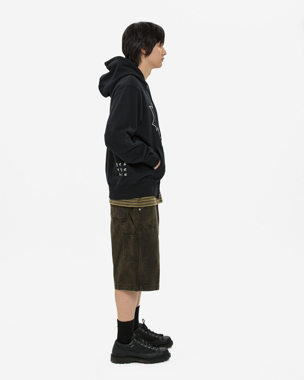 yeseyesee - Bullet Holes Zip-Up Hoodie (Black) product image 10 | TRAB K-Fashion Australia