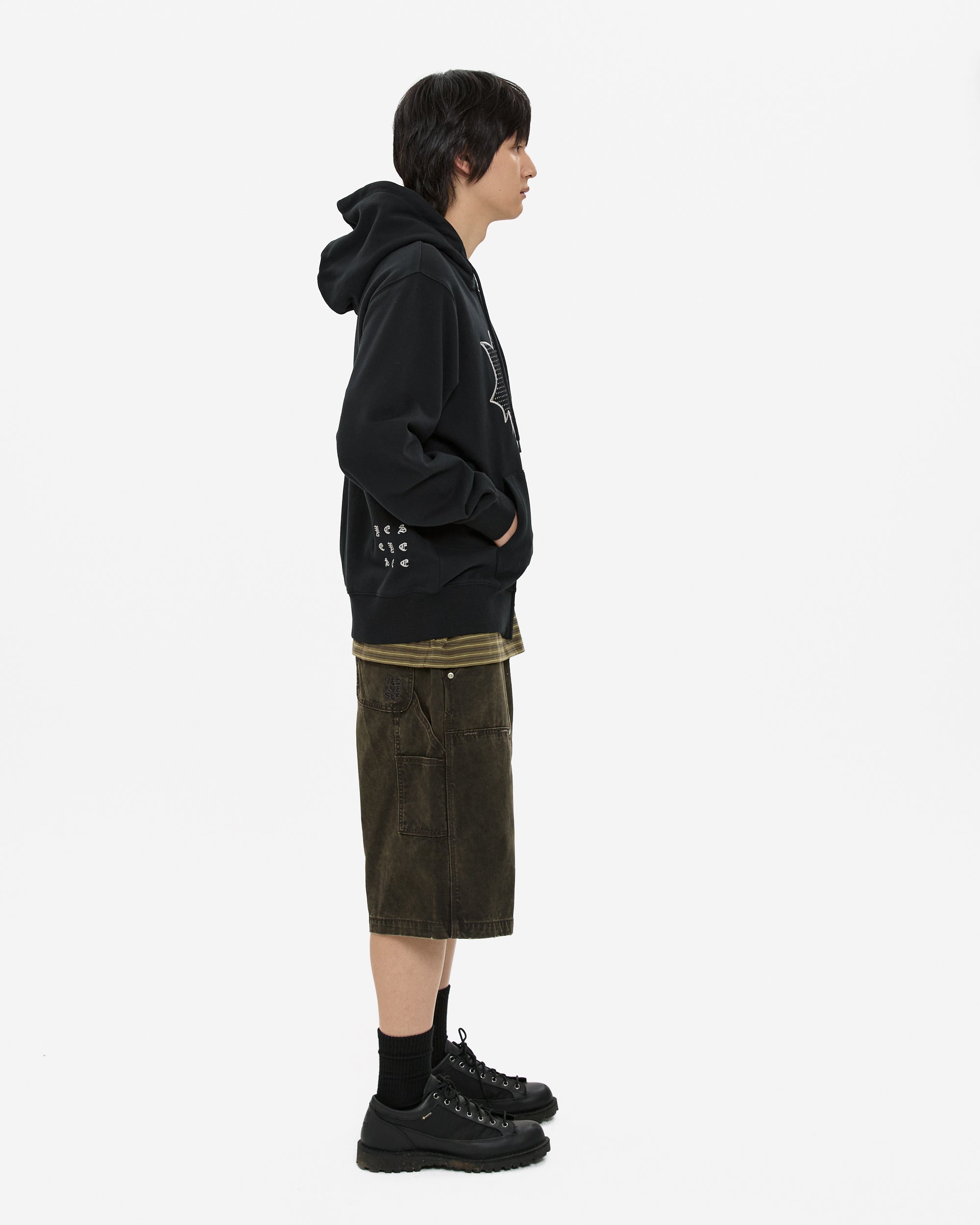 yeseyesee - Bullet Holes Zip-Up Hoodie (Black) product image 10 | TRAB K-Fashion Australia