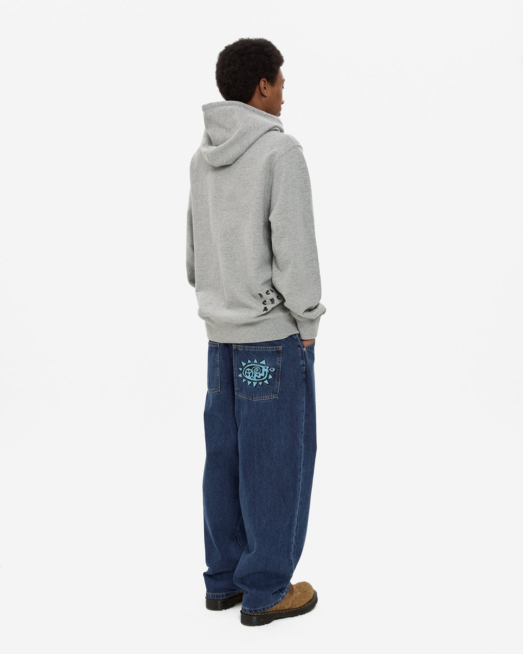 yeseyesee - Bullet Holes Zip-Up Hoodie (Grey) product image 10 | TRAB K-Fashion Australia