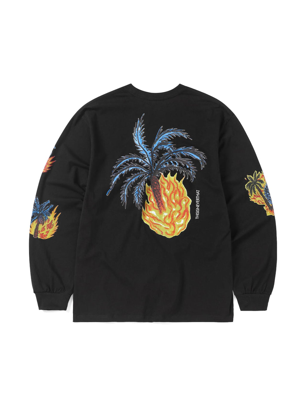 thisisneverthat - Burning Palm Tree L/S Tee (Black) product image 5 | TRAB K-Fashion Australia
