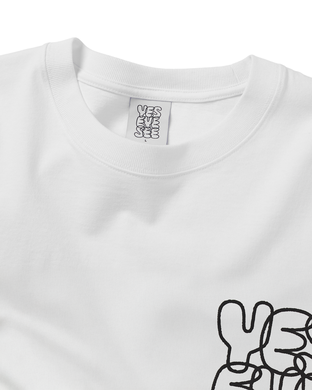 yeseyesee - C-Logo L/S (White) product image 3 | TRAB K-Fashion Australia