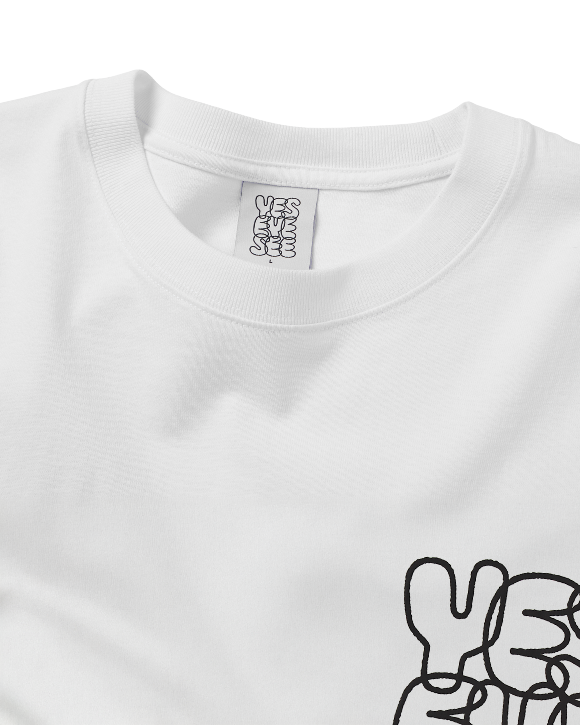 yeseyesee - C-Logo L/S (White) product image 3 | TRAB K-Fashion Australia