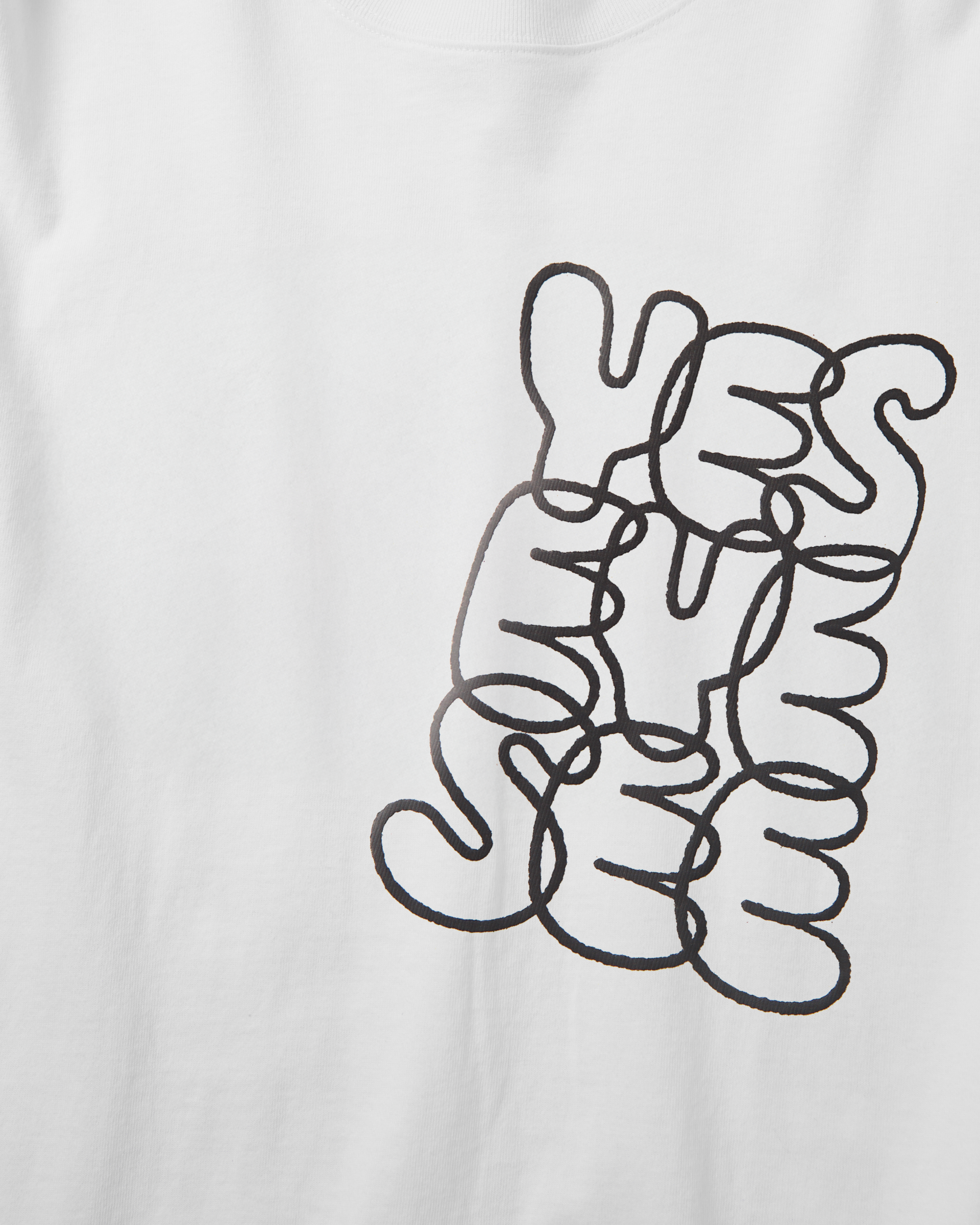 yeseyesee - C-Logo L/S (White) product image 4 | TRAB K-Fashion Australia