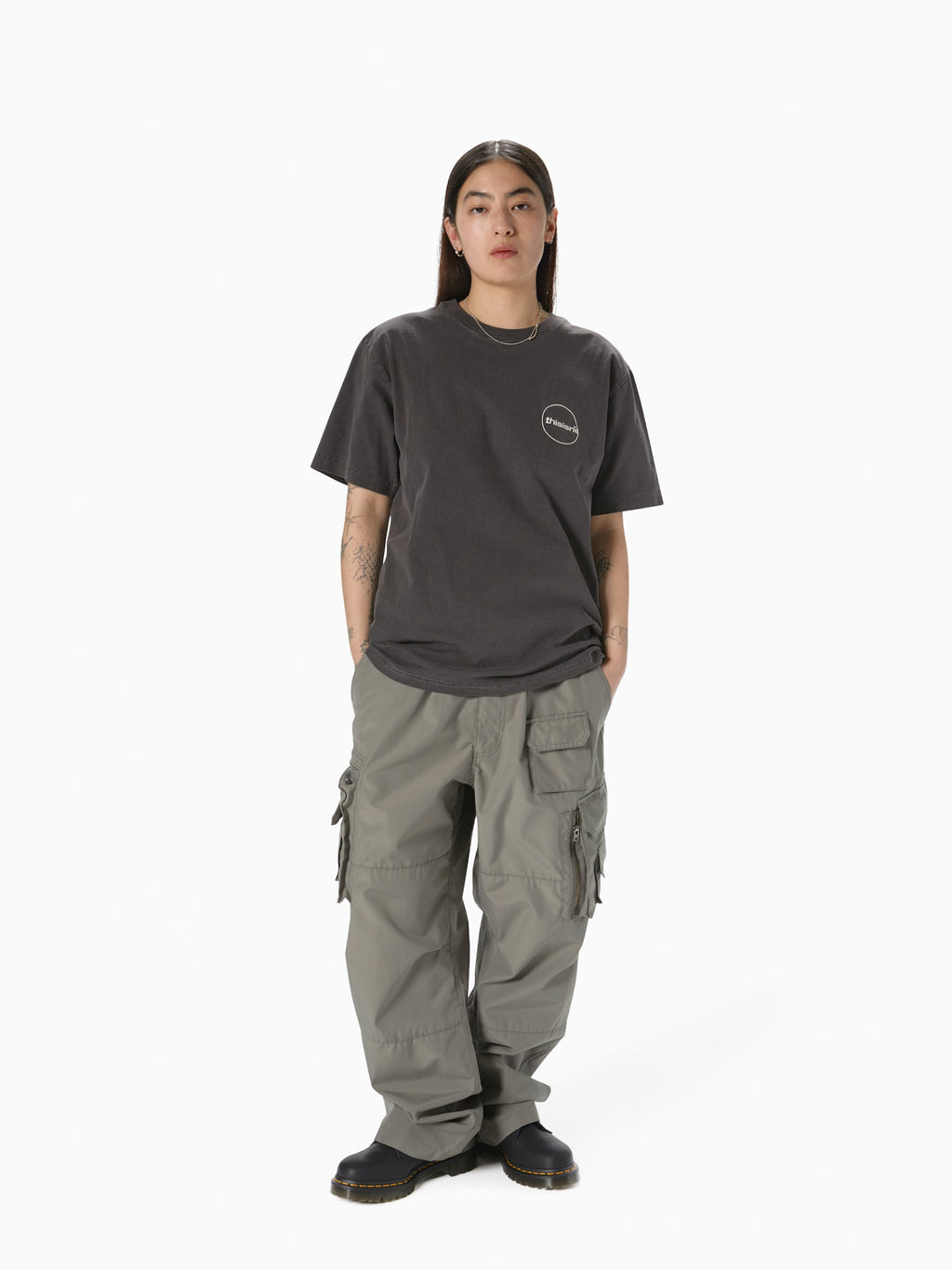 thisisneverthat - C-Logo Tee (Charcoal) product image 6 | TRAB K-Fashion Australia