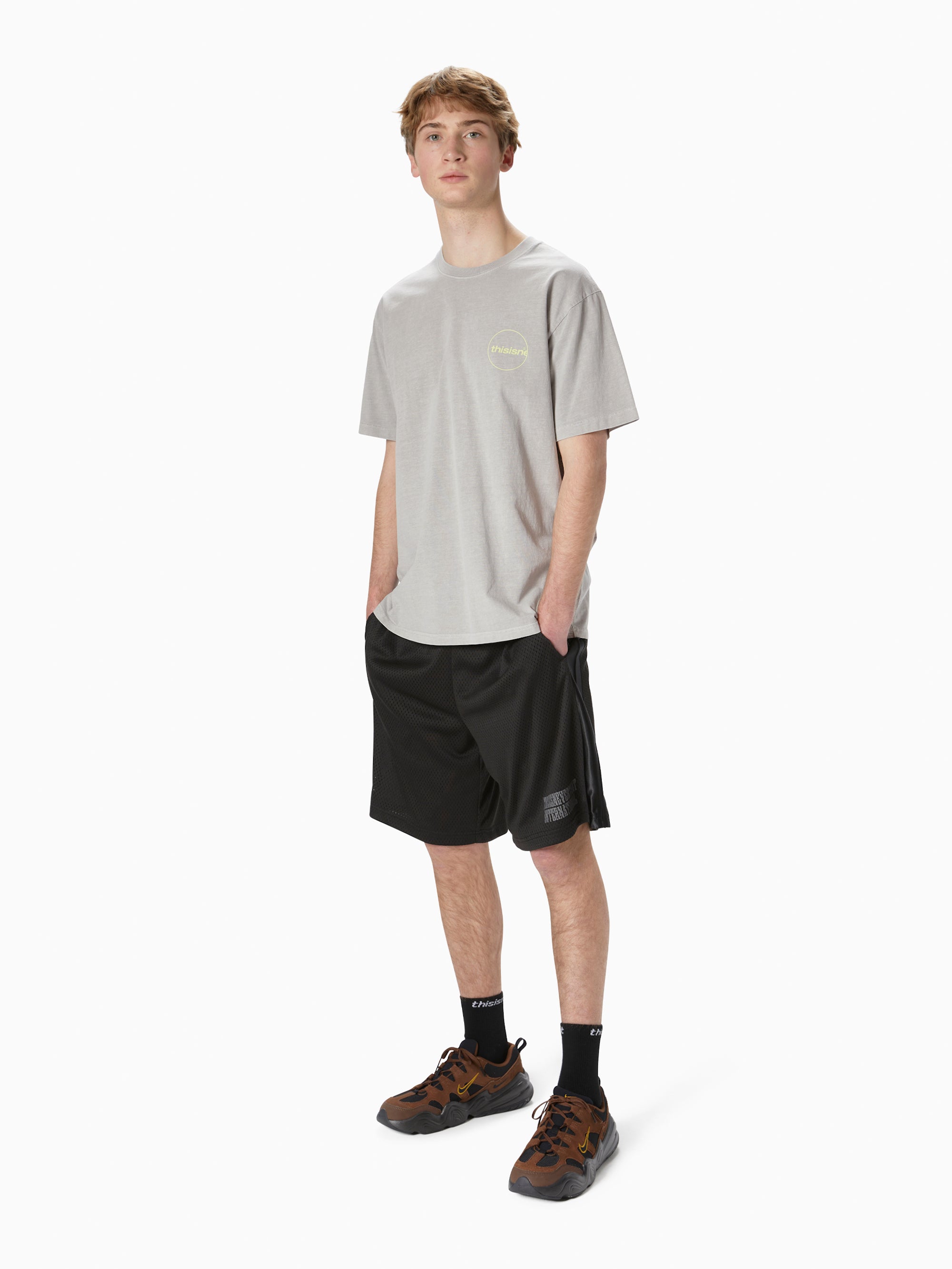 thisisneverthat - C-Logo Tee (Grey) product image 4 | TRAB K-Fashion Australia