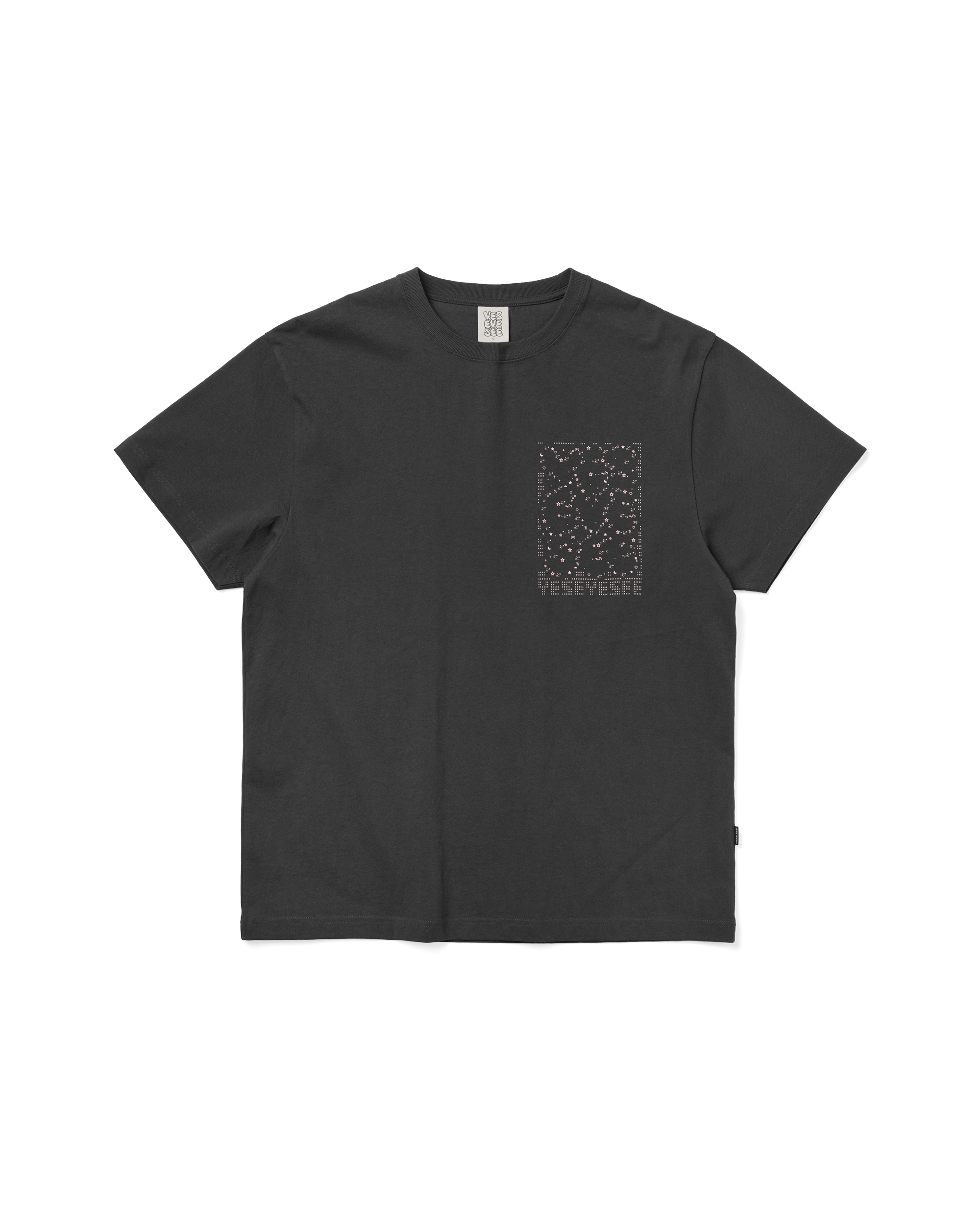 yeseyesee - C-Logo Twinkle Tee (Charcoal) product image 1 | TRAB K-Fashion Australia