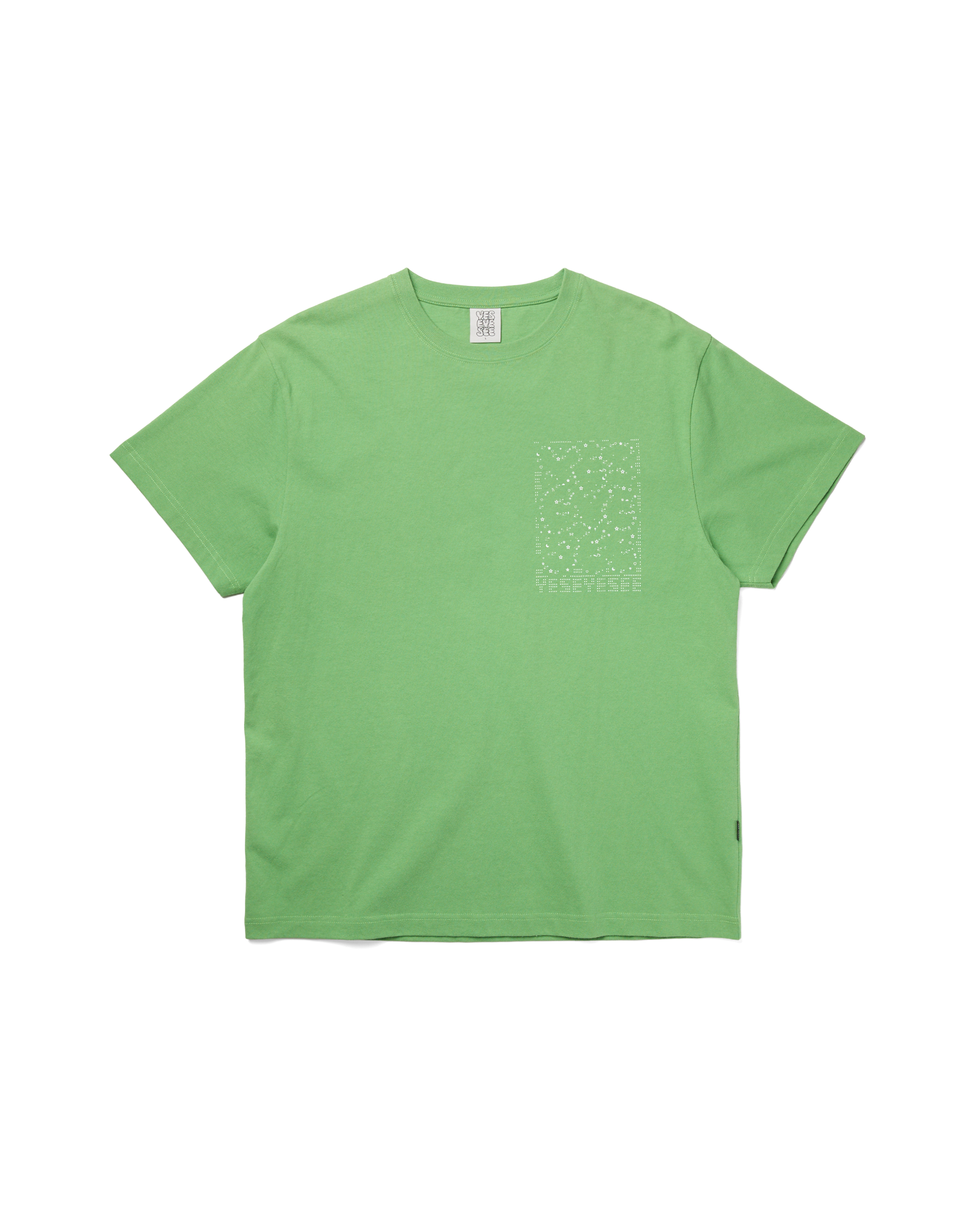 yeseyesee - C-Logo Twinkle Tee (Light Green) product image 1 | TRAB K-Fashion Australia
