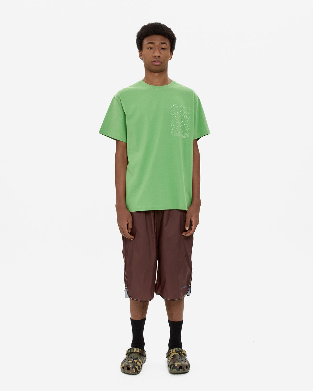 yeseyesee - C-Logo Twinkle Tee (Light Green) product image 7 | TRAB K-Fashion Australia